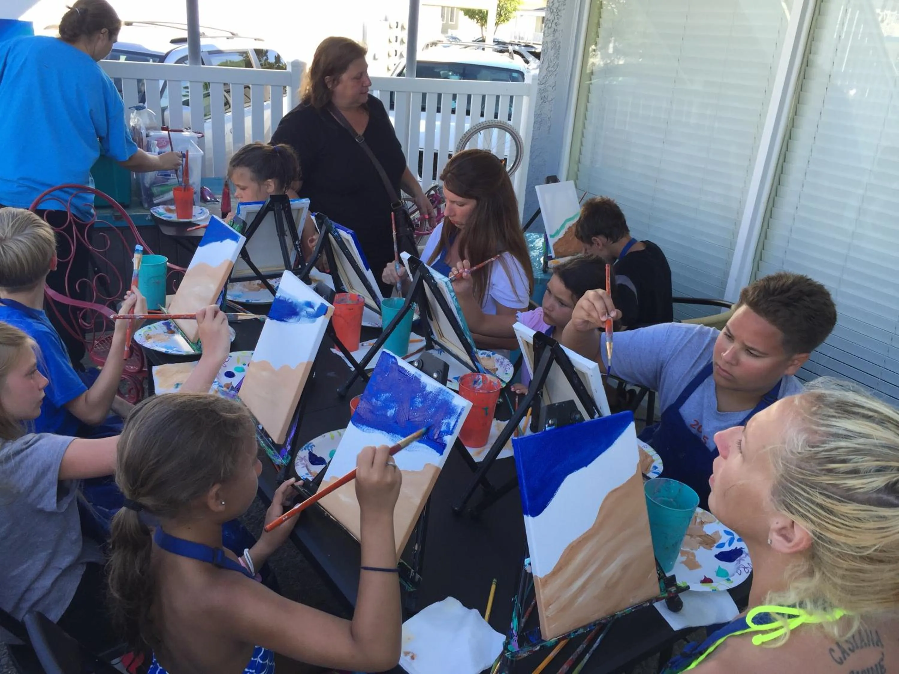 group of guests in Sandy Shores Resort