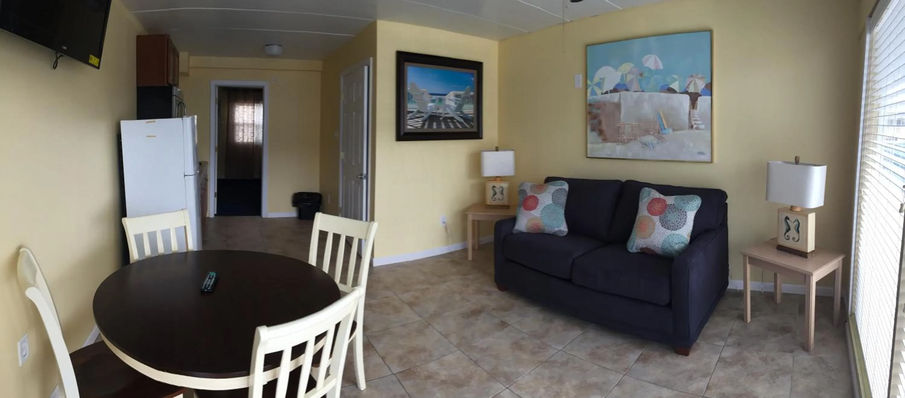 Seating area in Sandy Shores Resort