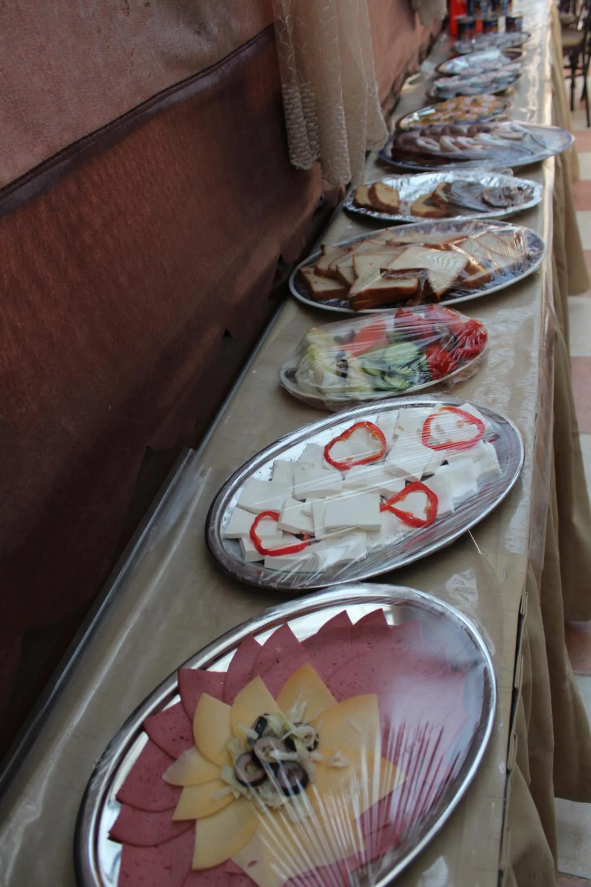 Buffet breakfast in Osiris Hotel Cairo