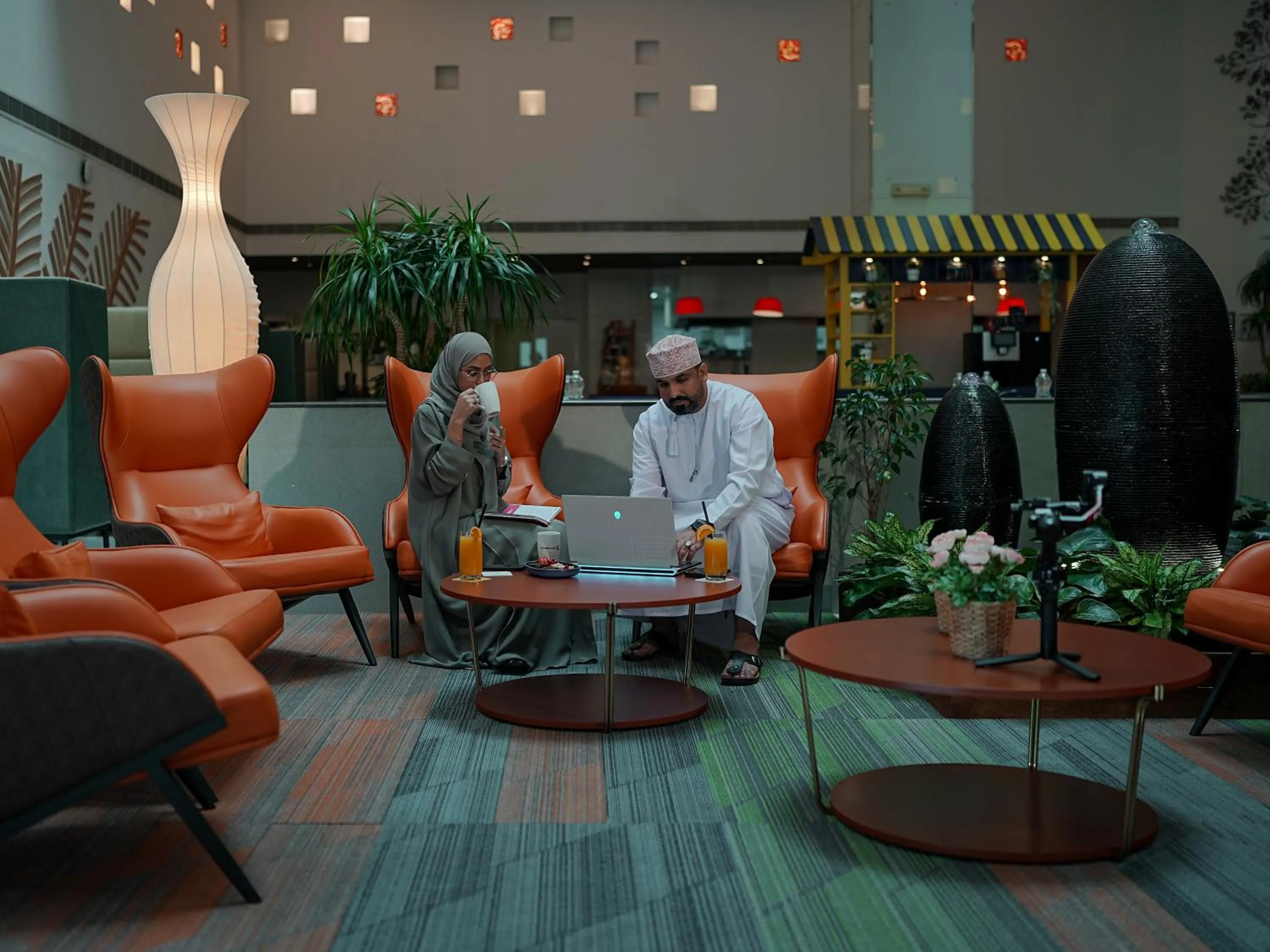 Lobby or reception in Golden Tulip Muscat