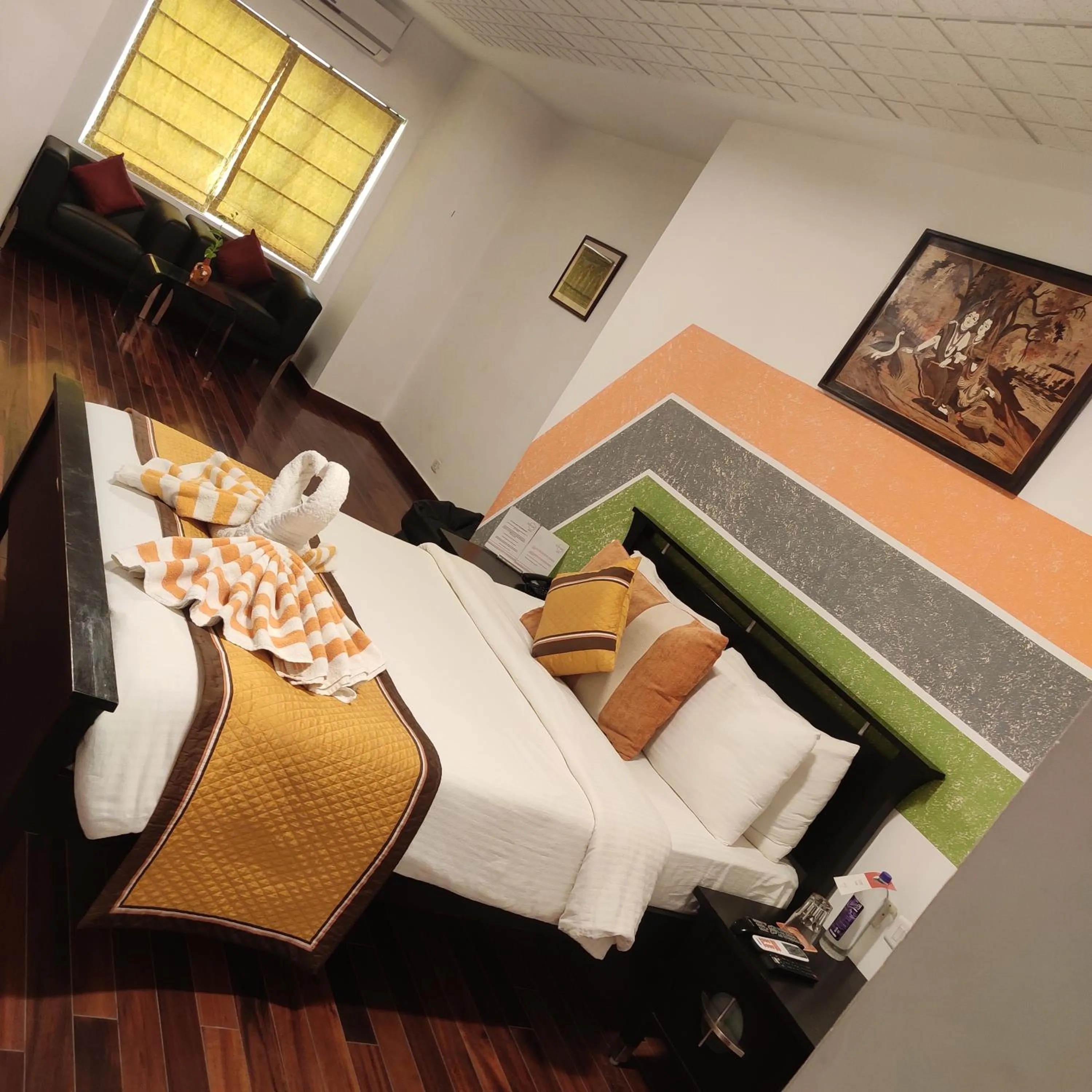 Bed in Vedic Village Sriperumbudur formerly known as Citrus Hotel