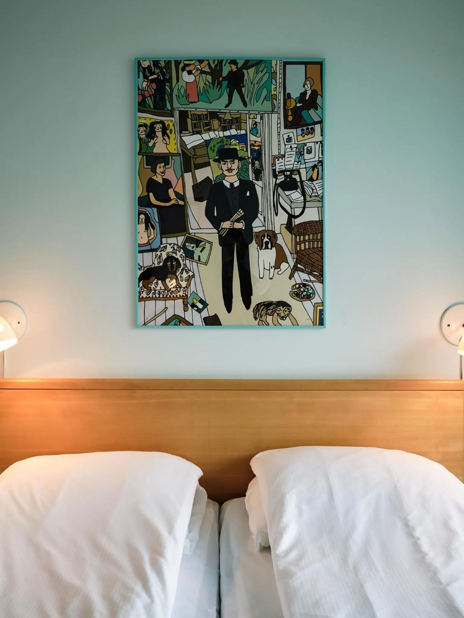 Bed in Balestrand Hotel