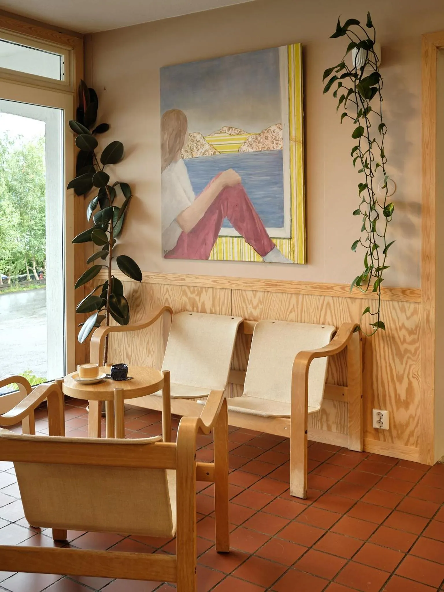 Seating area in Balestrand Hotel