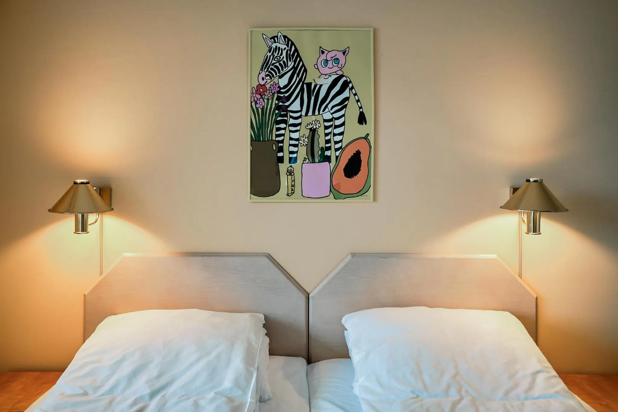 Decorative detail, Bed in Balestrand Hotel