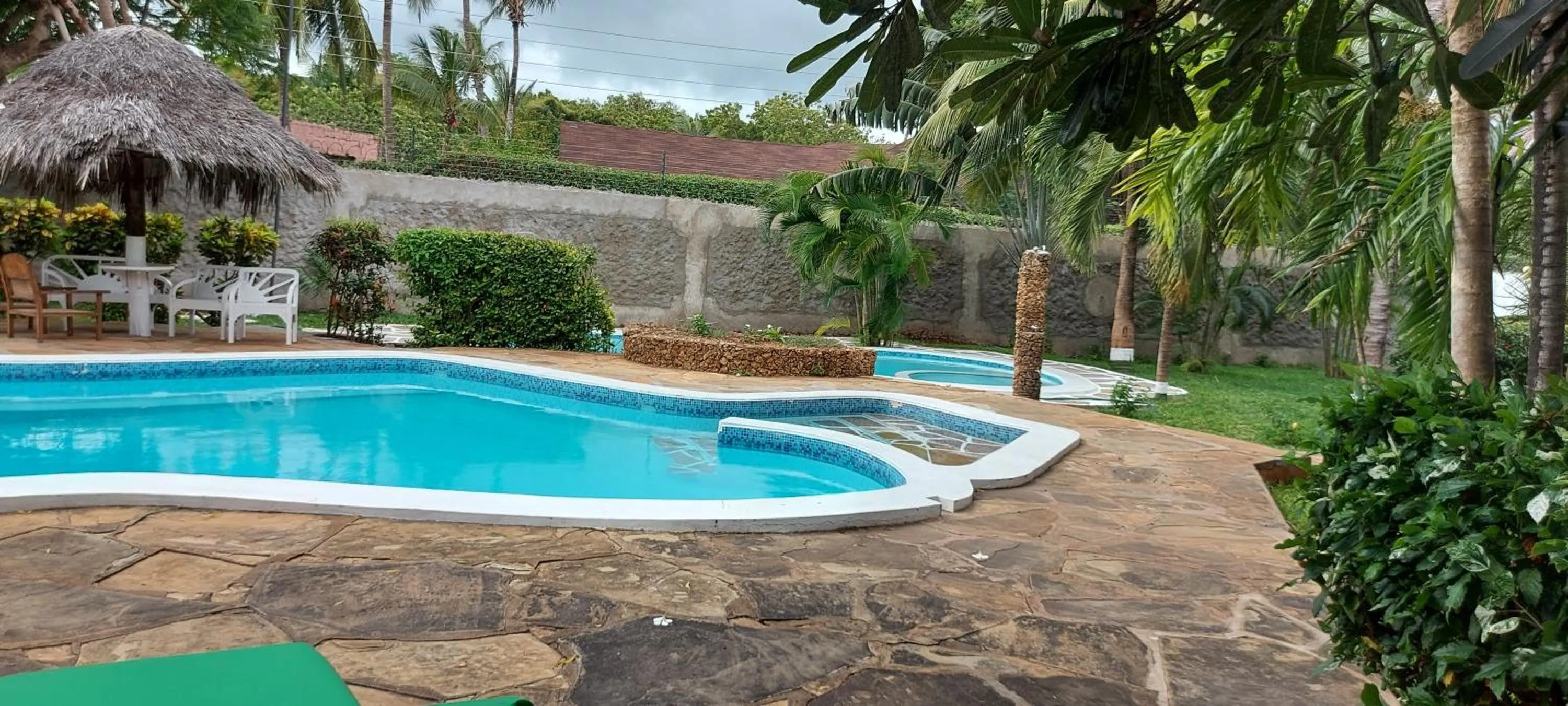 Pool view in The Villa Mela, Malindi