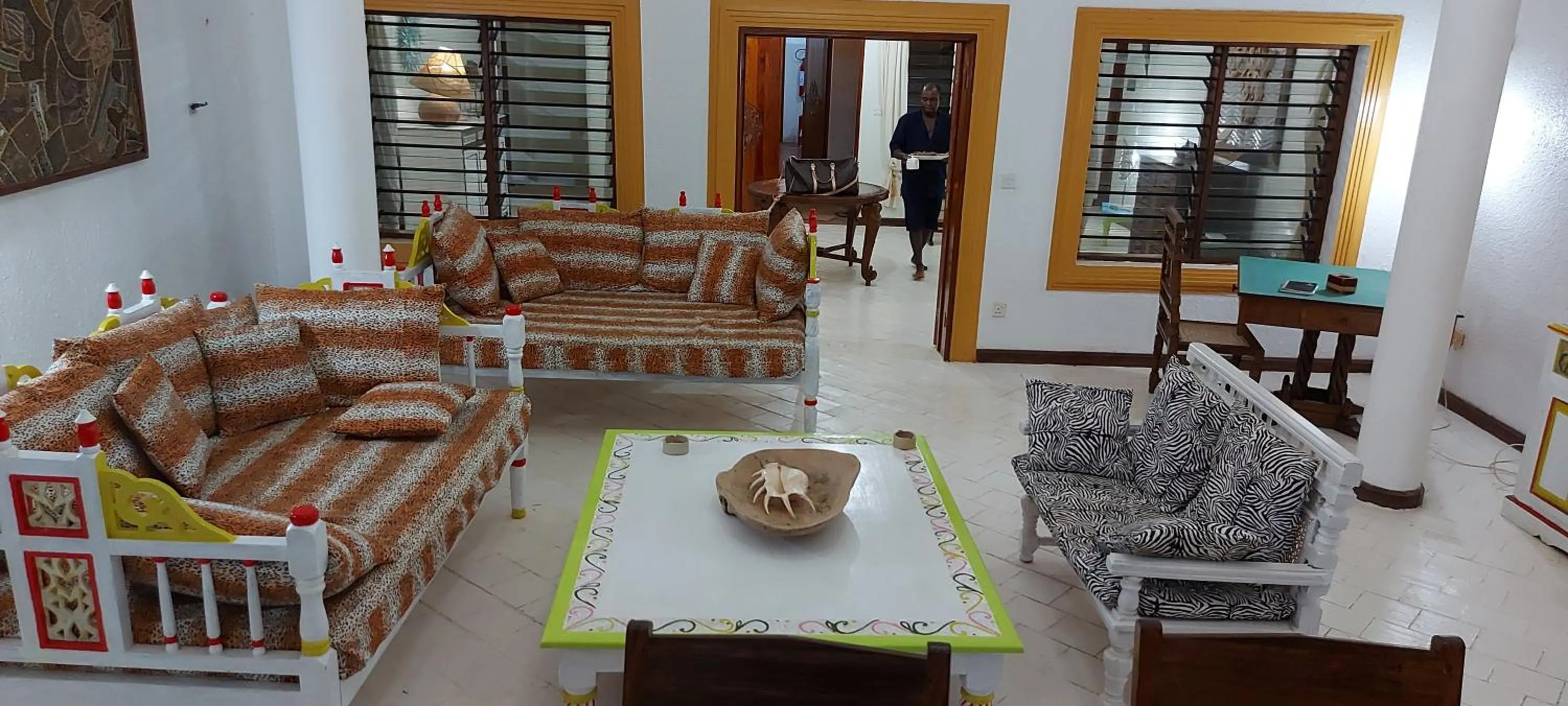 Seating area in The Villa Mela, Malindi