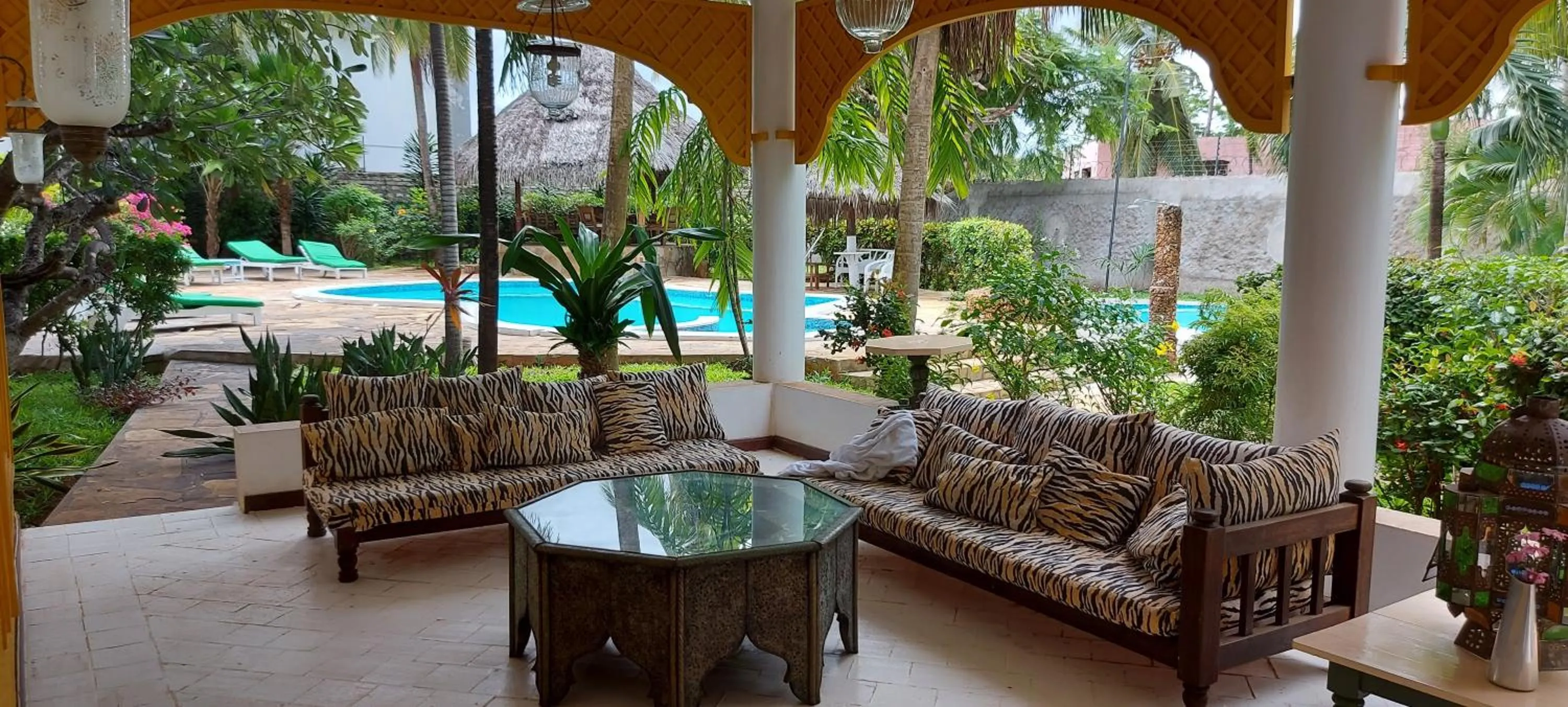 Seating area in The Villa Mela, Malindi