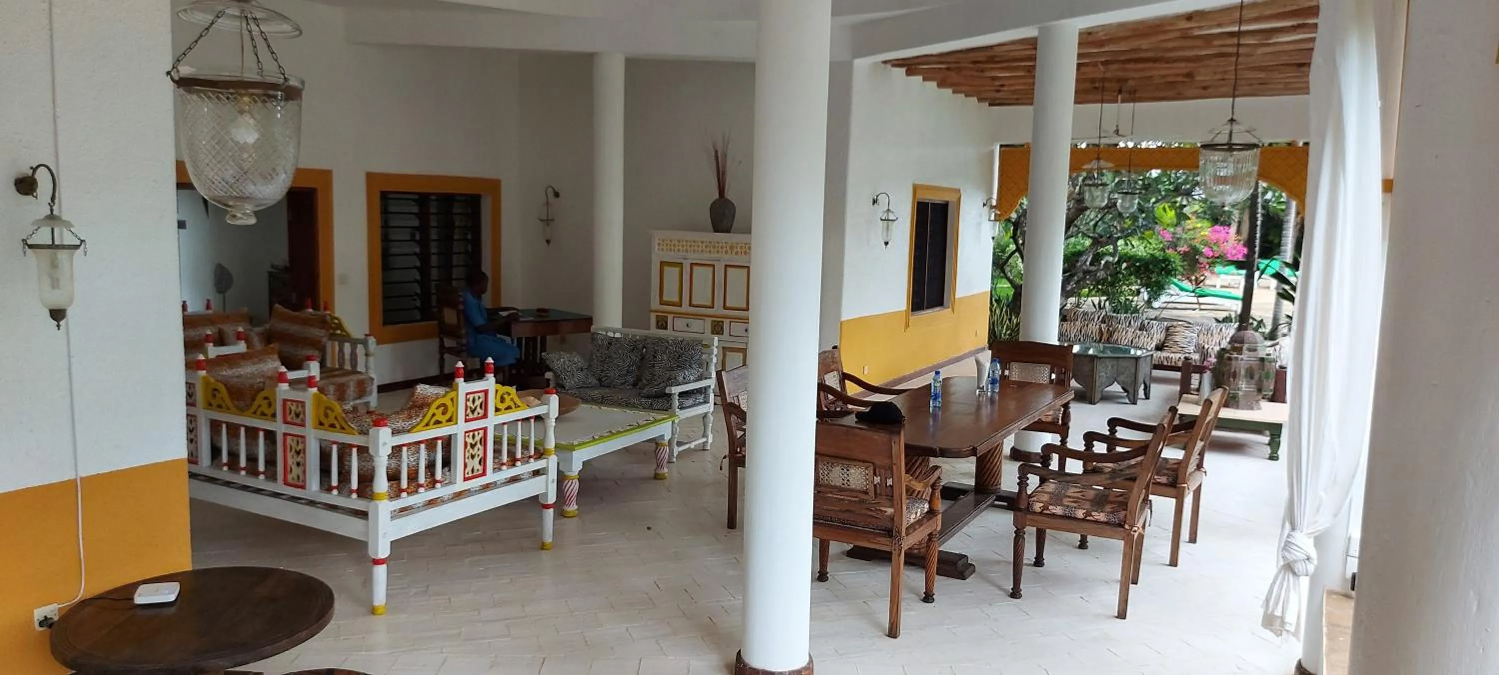 Seating area in The Villa Mela, Malindi