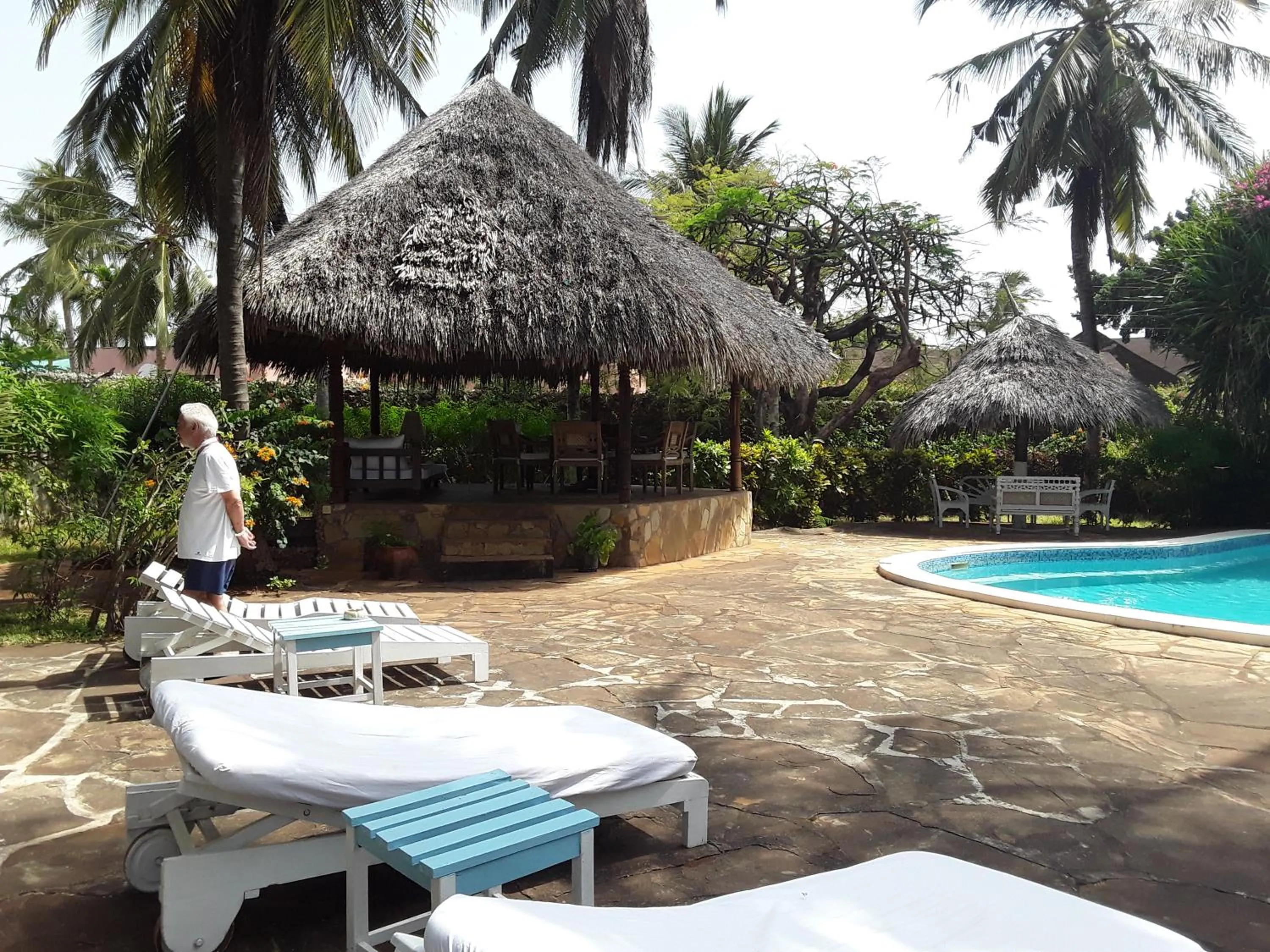 Pool view in The Villa Mela, Malindi