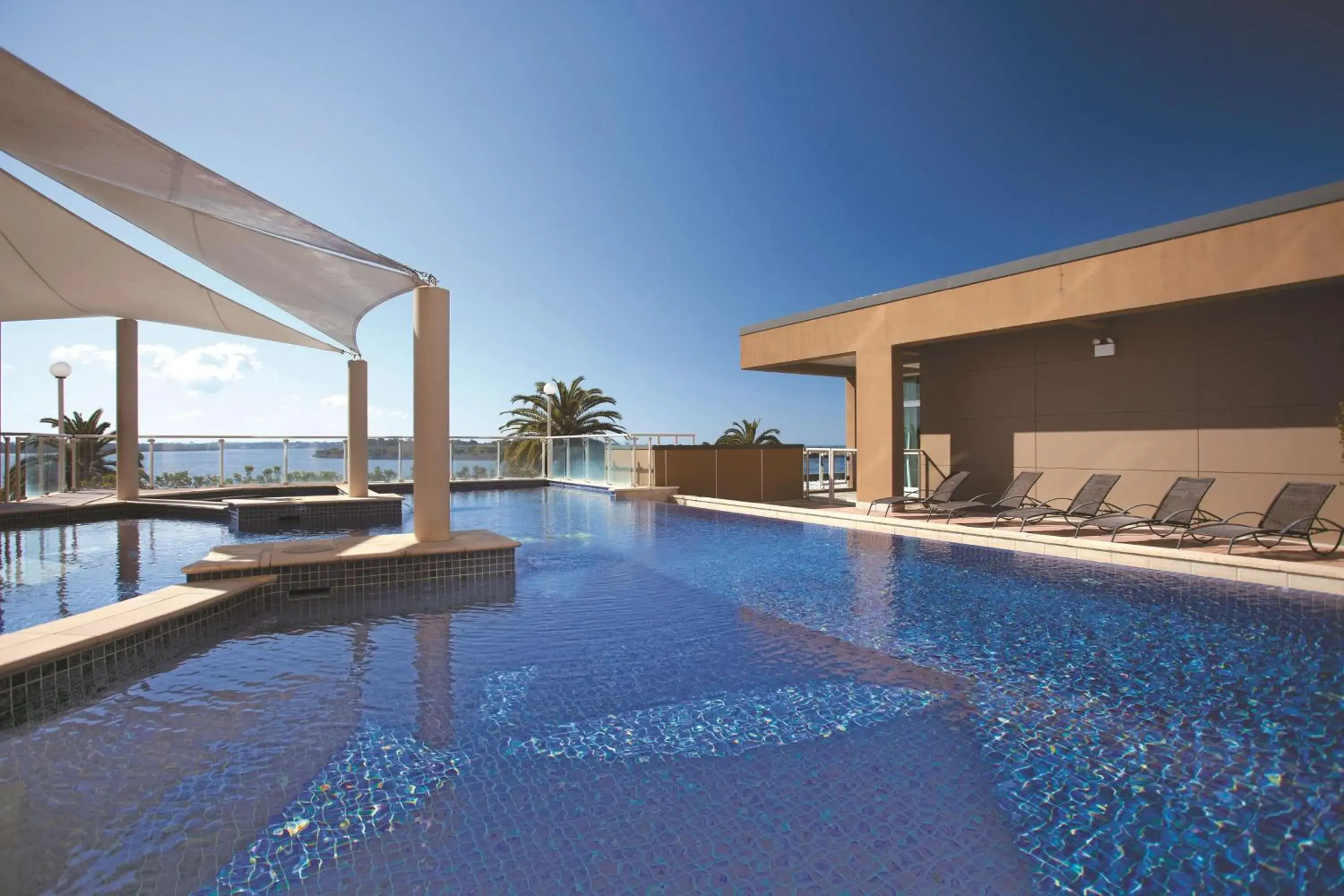 Pool view in Rydges Hotel Port Macquarie Pool view in Rydges Hotel Port Macquarie