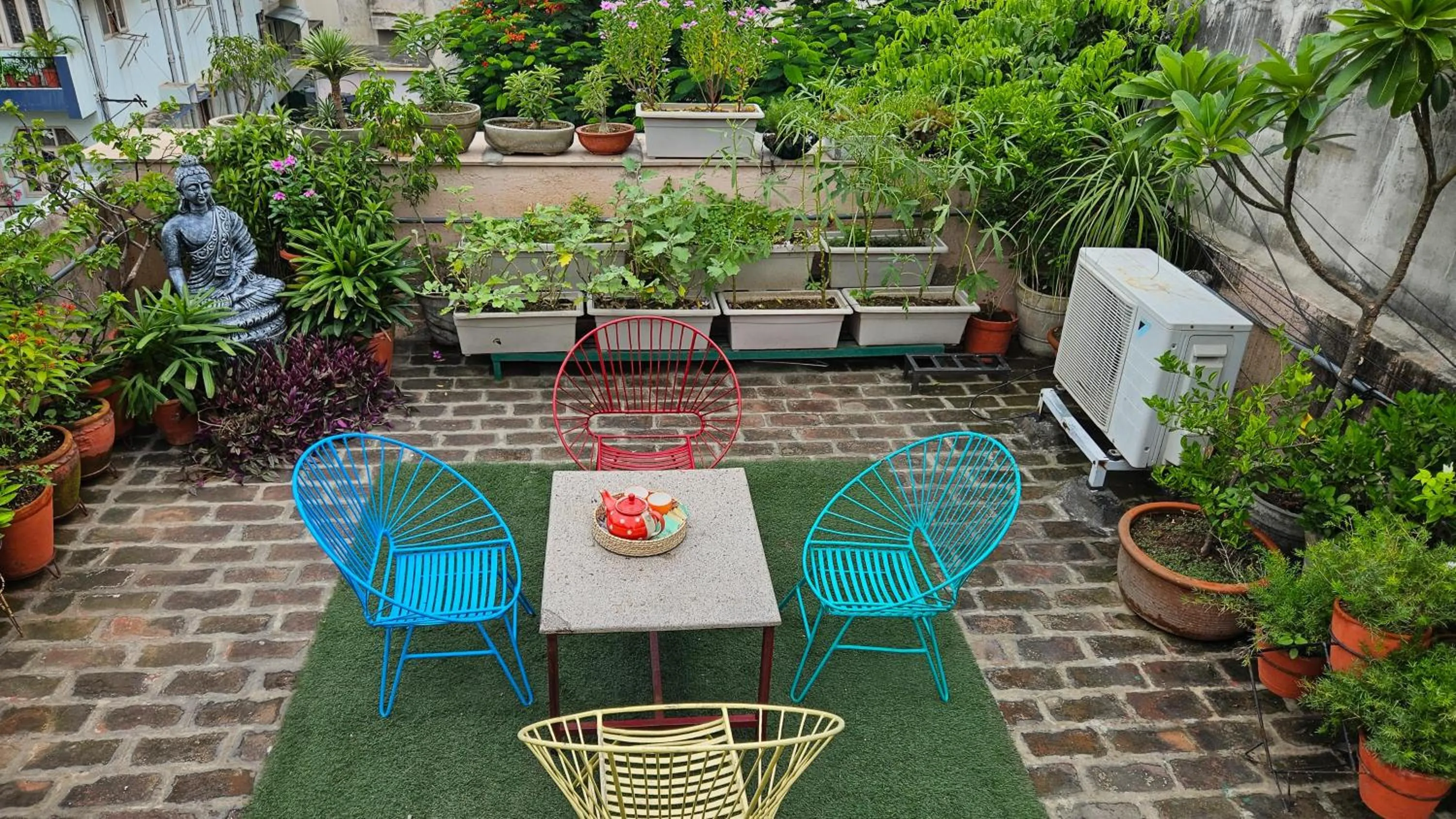 Balcony/Terrace in Prakash Kutir B&B