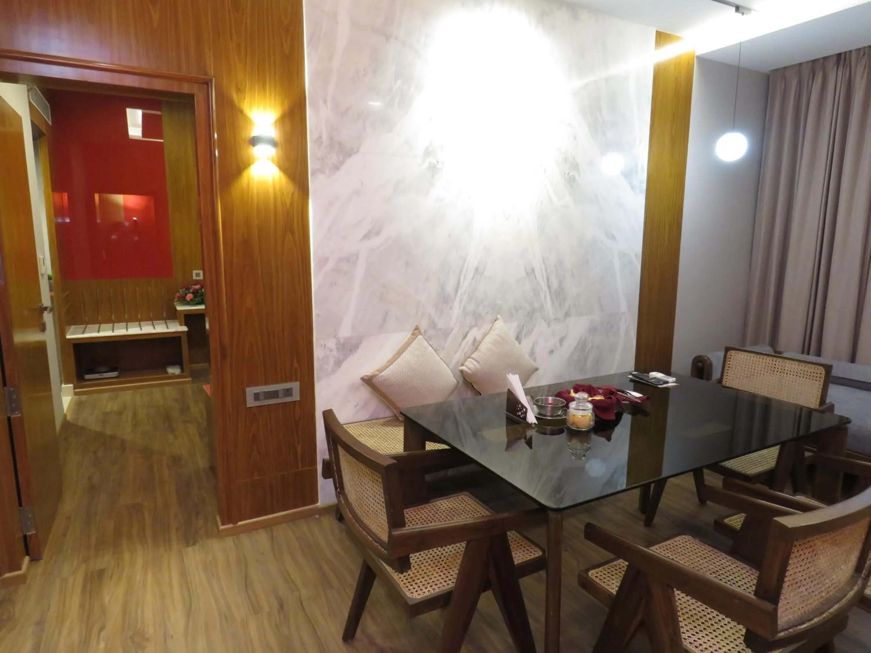 Seating area in Lords Plaza Surat