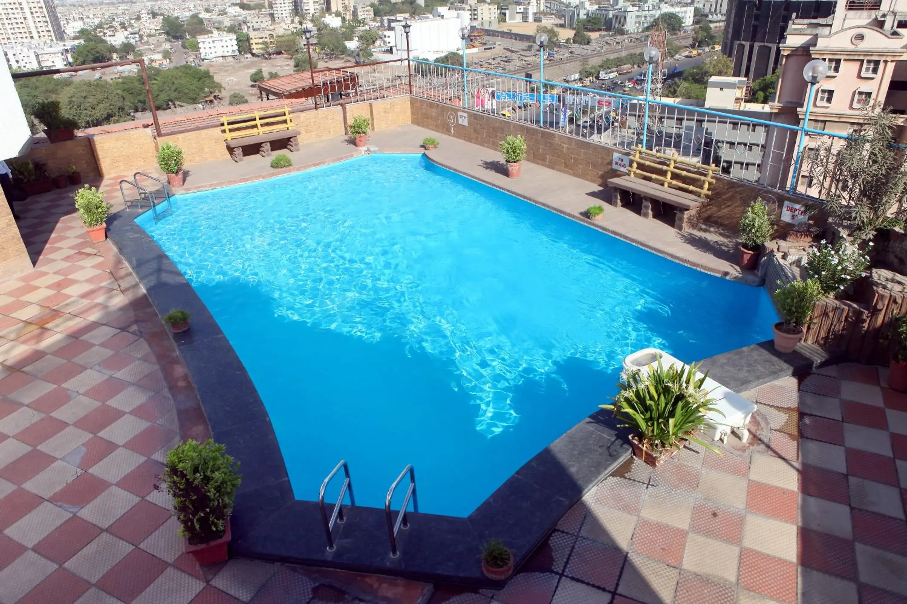 Swimming pool in Lords Plaza Surat Swimming pool in Lords Plaza Surat