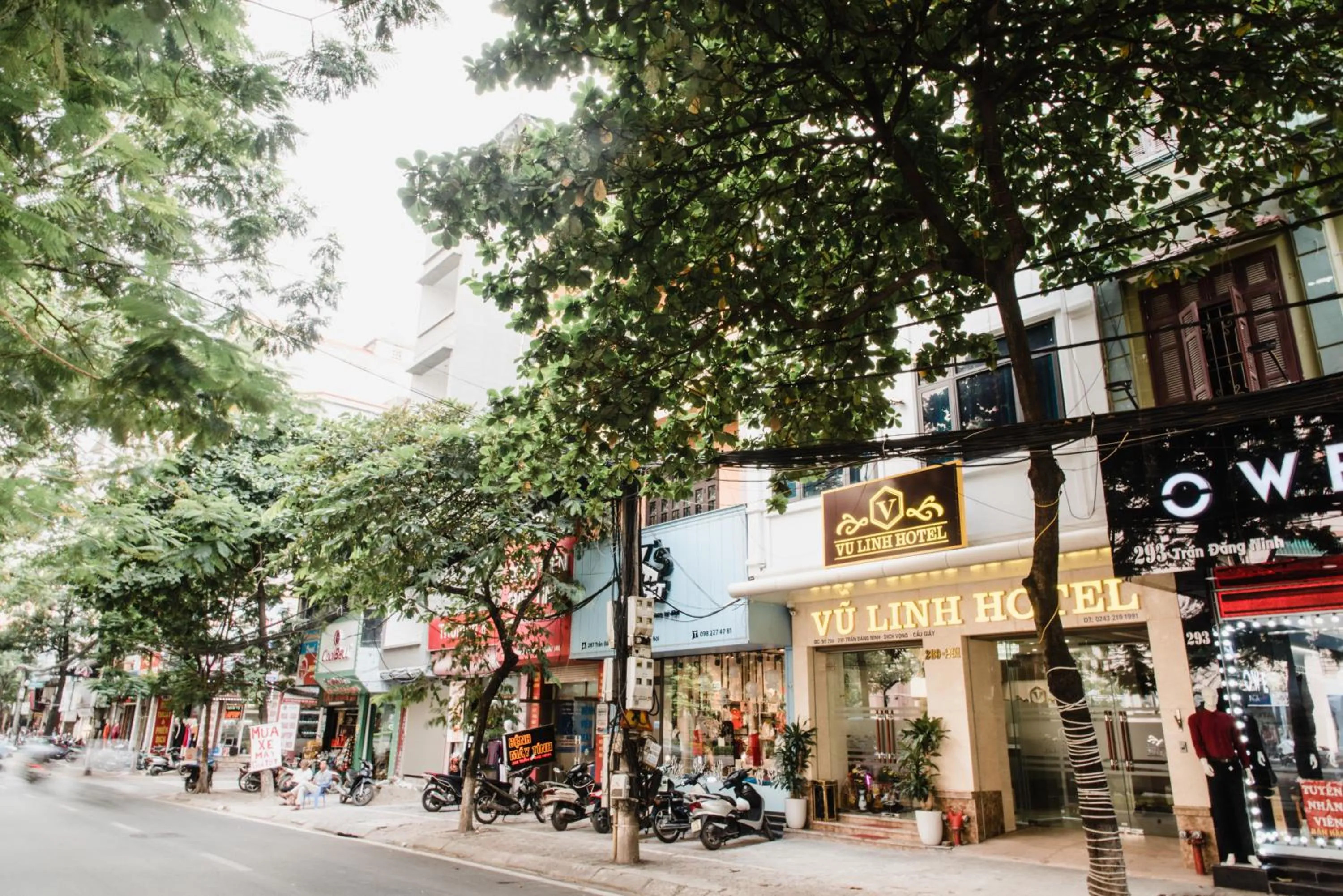 Street view in Vu Linh Hotel