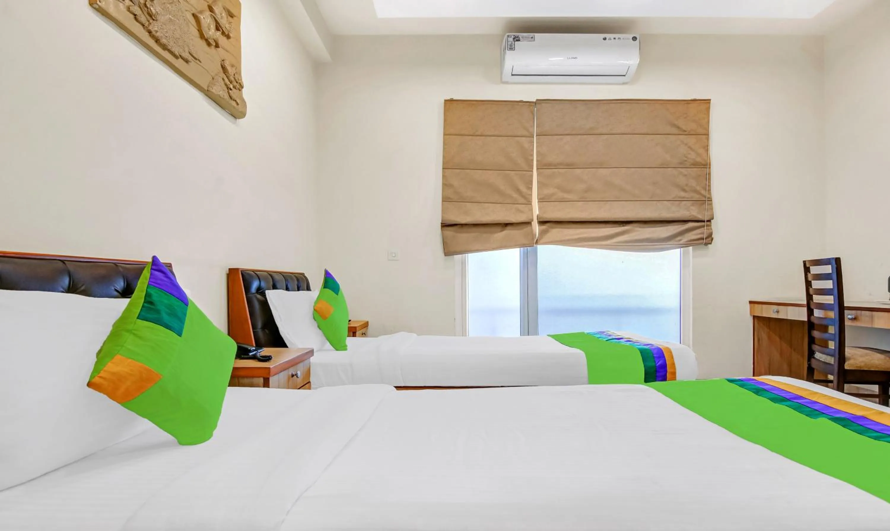 Bedroom, Bed in Treebo Sai Village Gold Souk - Sec 43