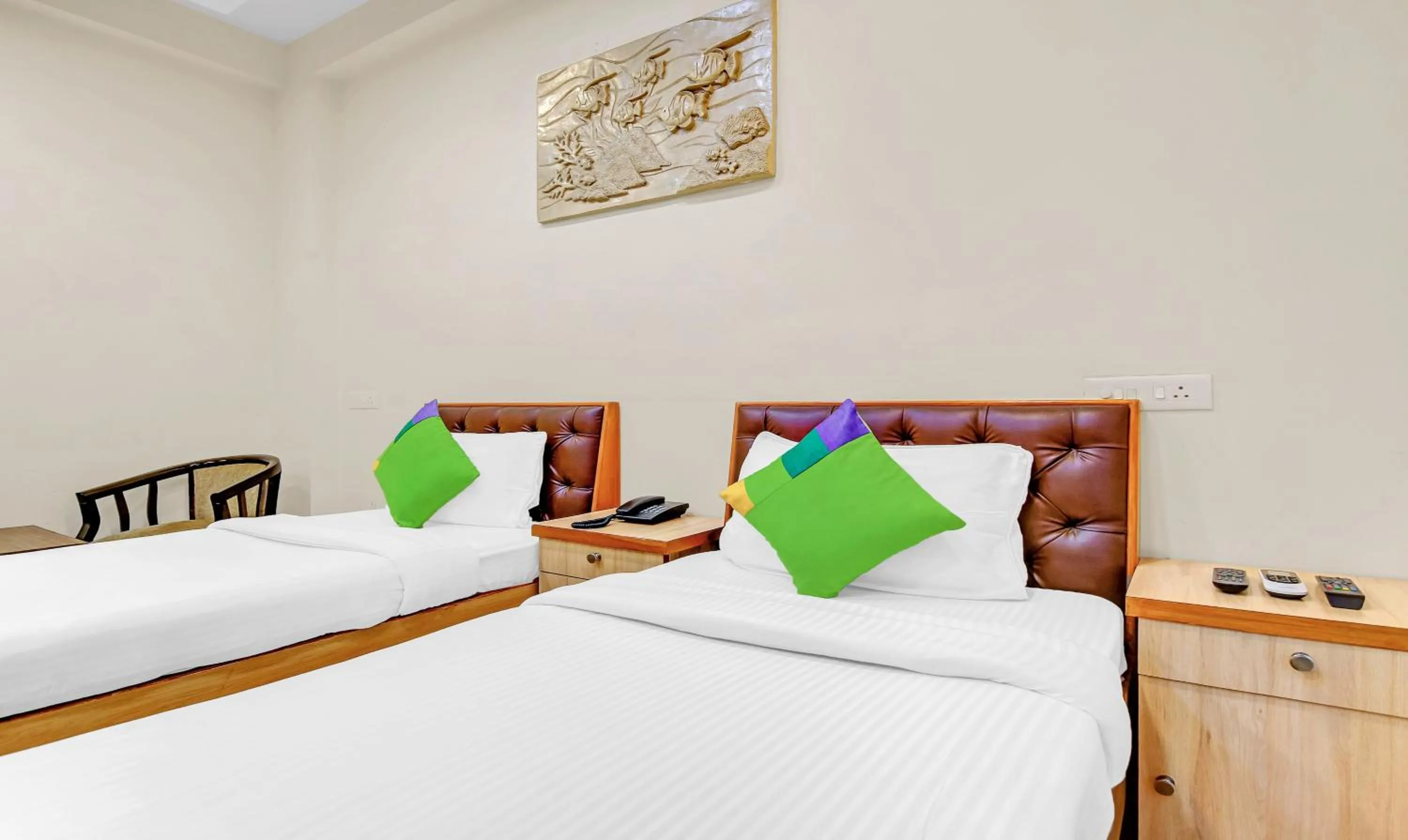 Bedroom, Bed in Treebo Sai Village Gold Souk - Sec 43