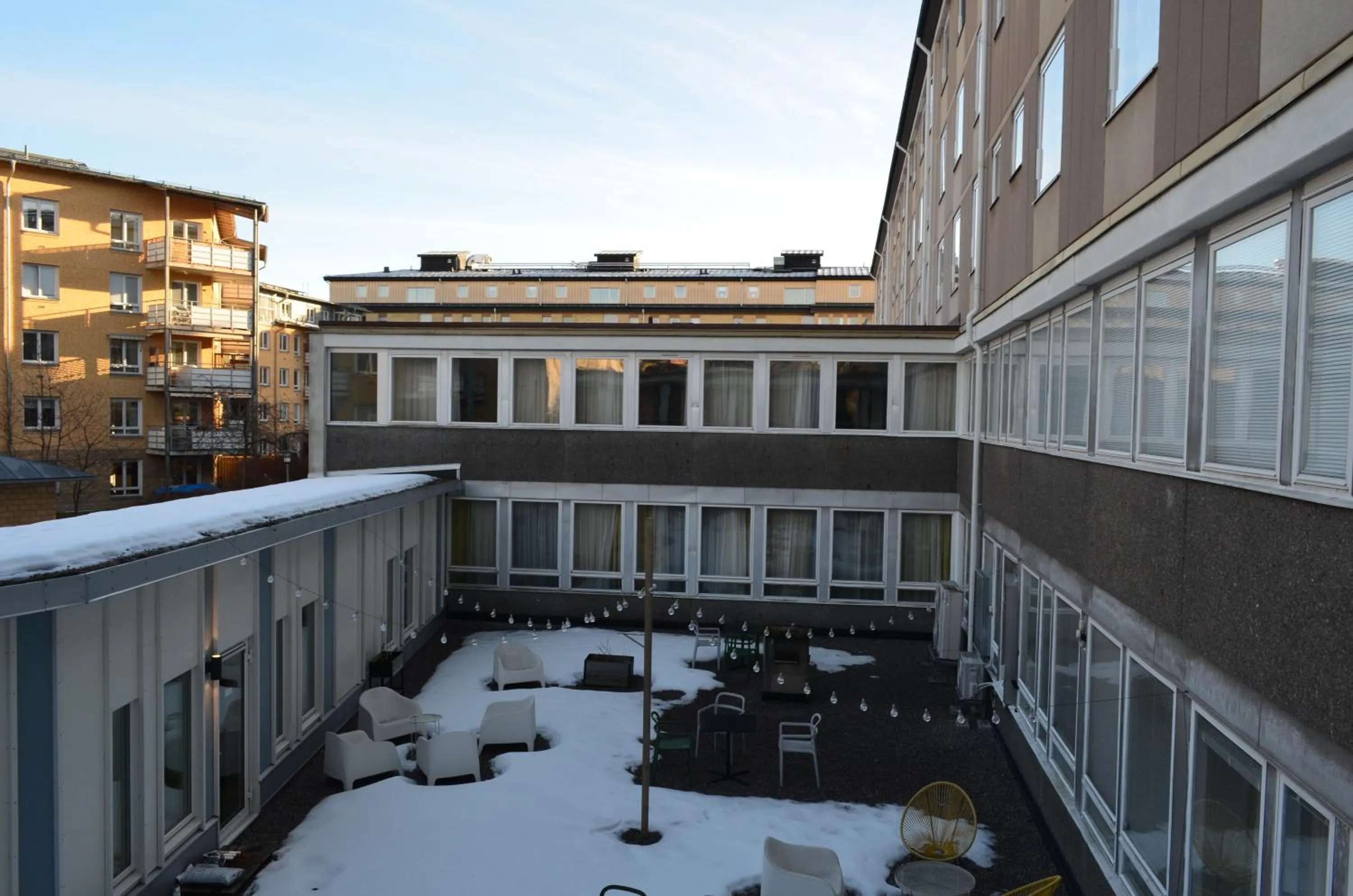 Inner courtyard view in Hotel Falun