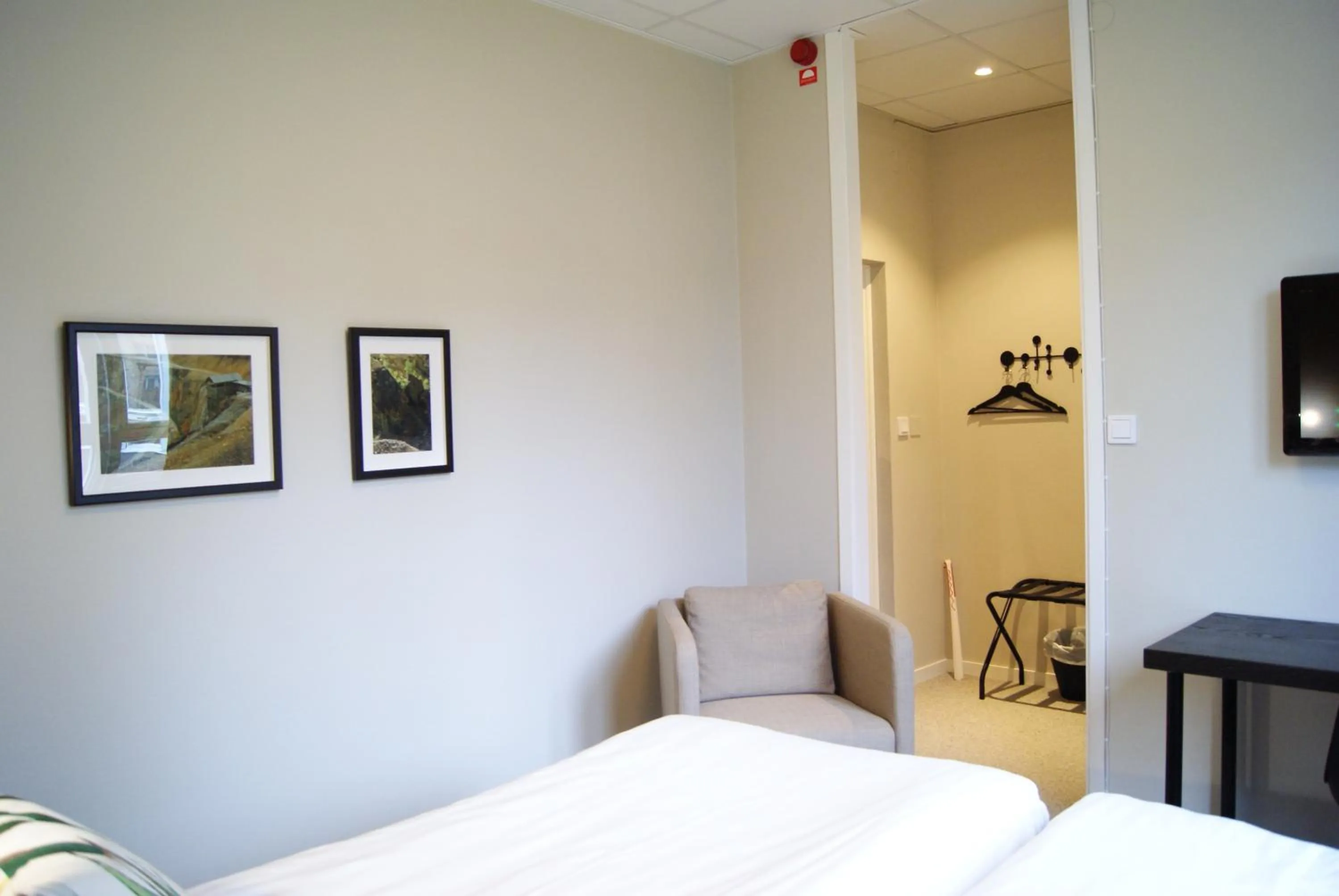 Bedroom, Bed in Hotel Falun