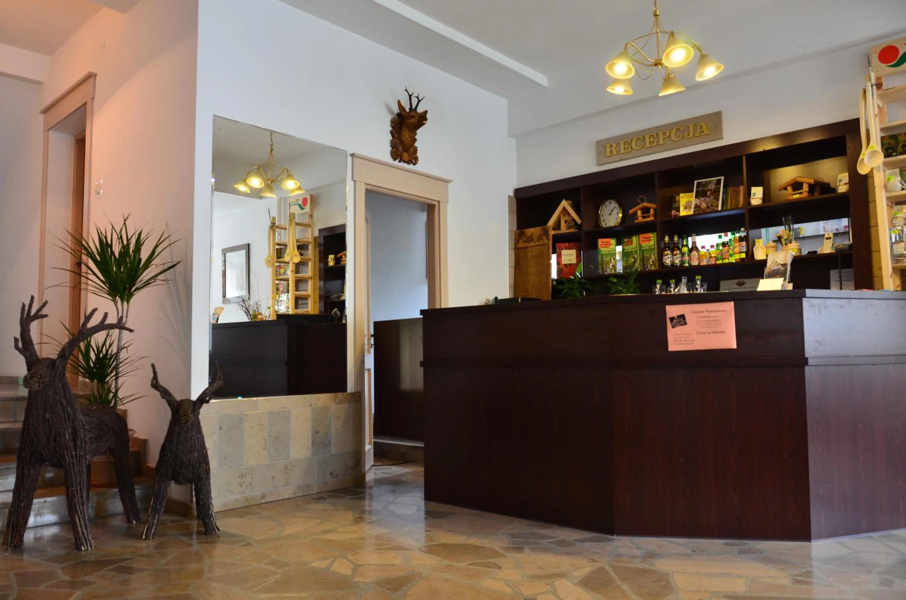 Lobby or reception in Zajazd Wrota Lasu