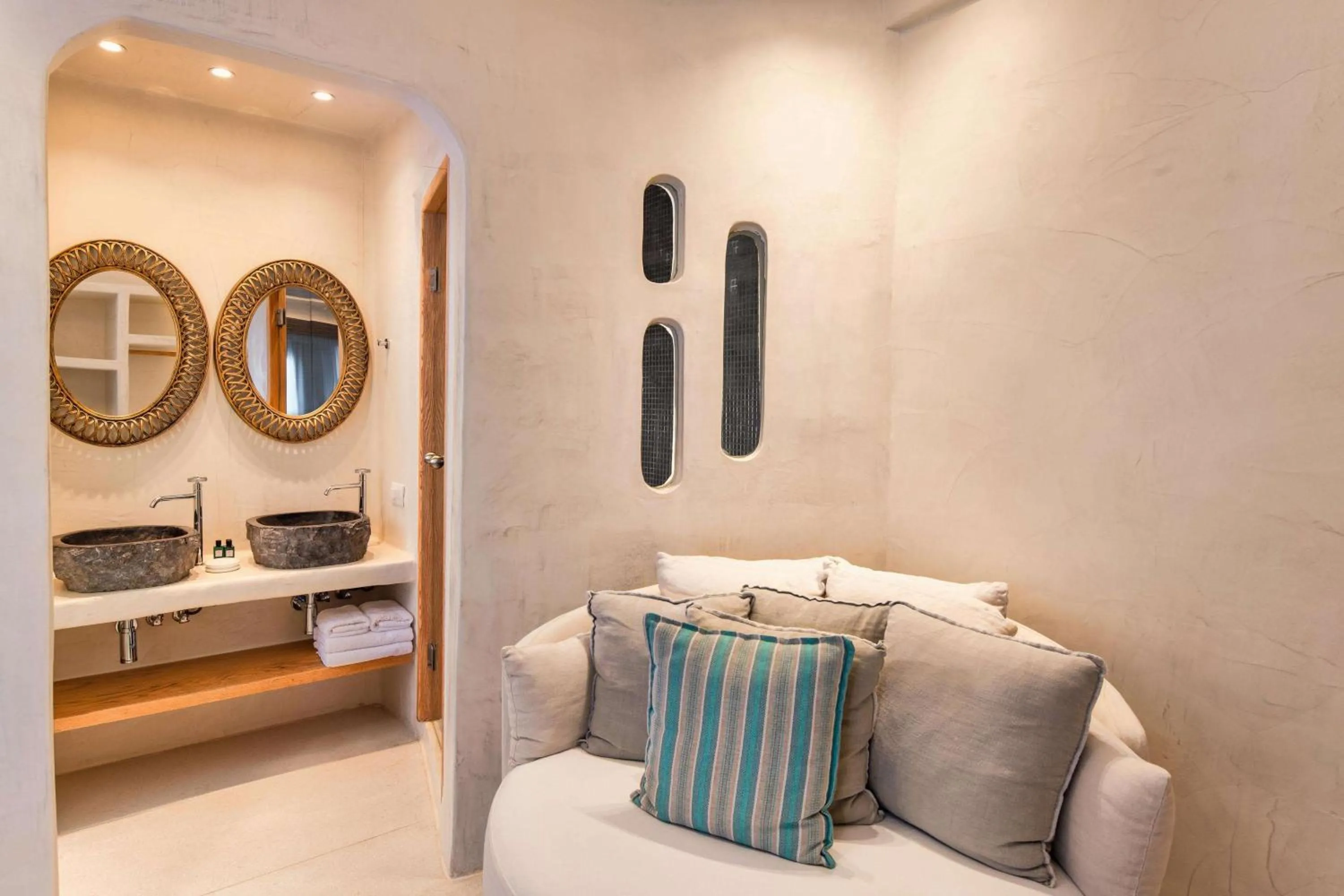 Bedroom in Athina Luxury Suites