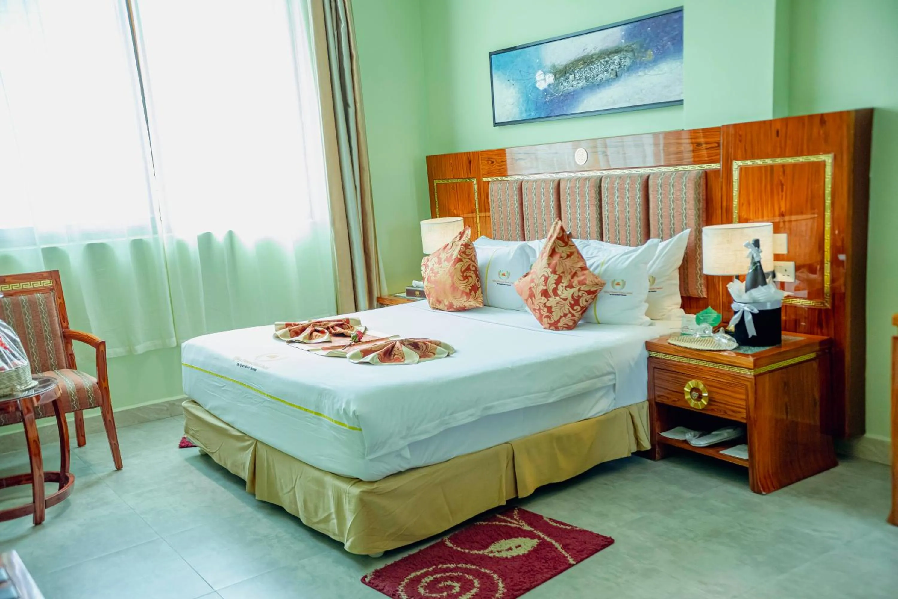 Bed in Tiffany Diamond Hotels LTD - Makunganya