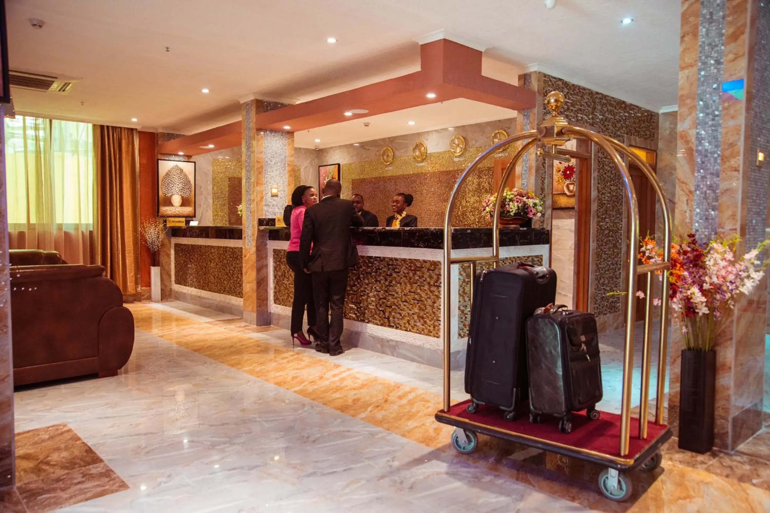 Lobby or reception in Tiffany Diamond Hotels LTD - Makunganya Lobby or reception in Tiffany Diamond Hotels LTD - Makunganya