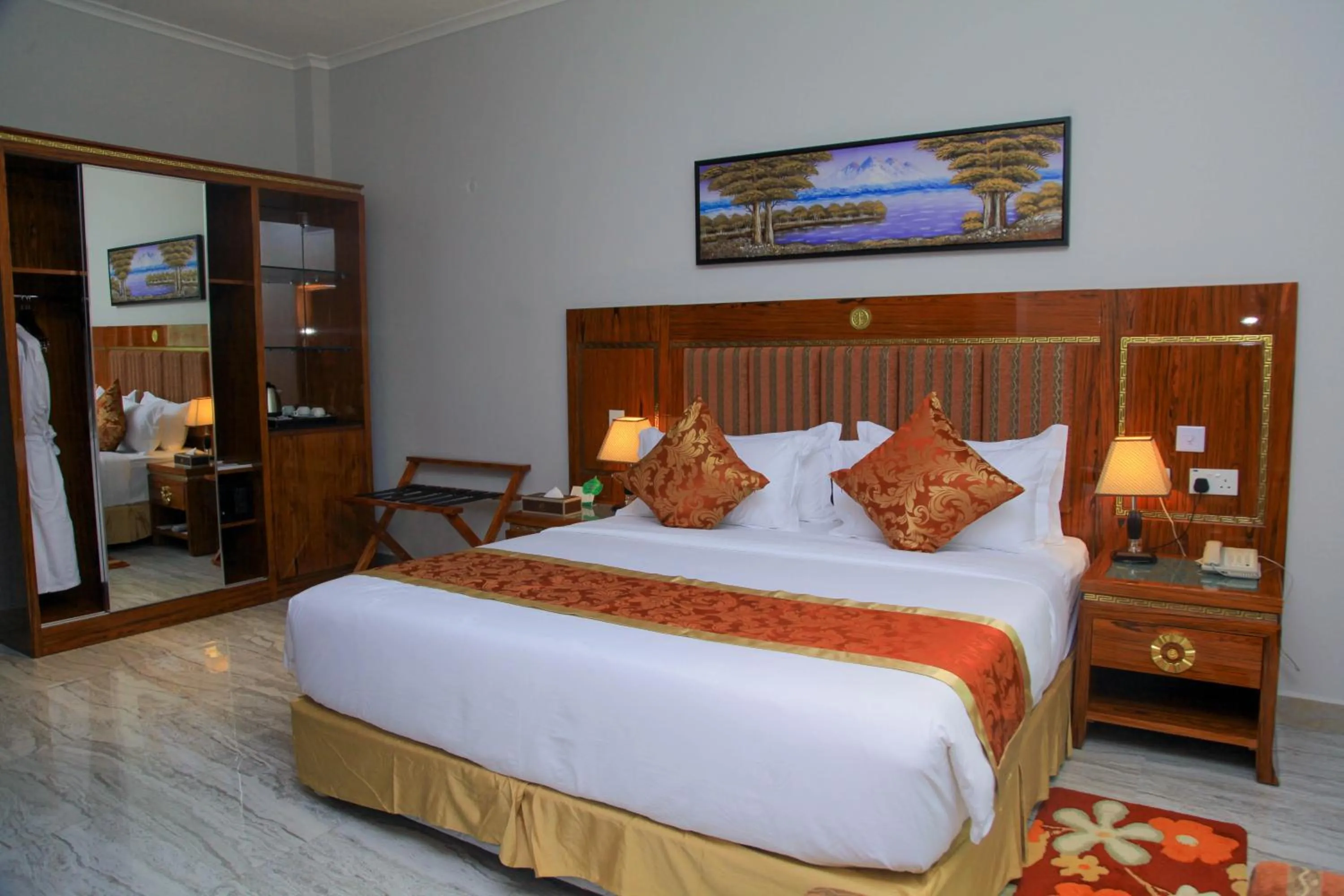 Bed in Tiffany Diamond Hotels LTD - Makunganya