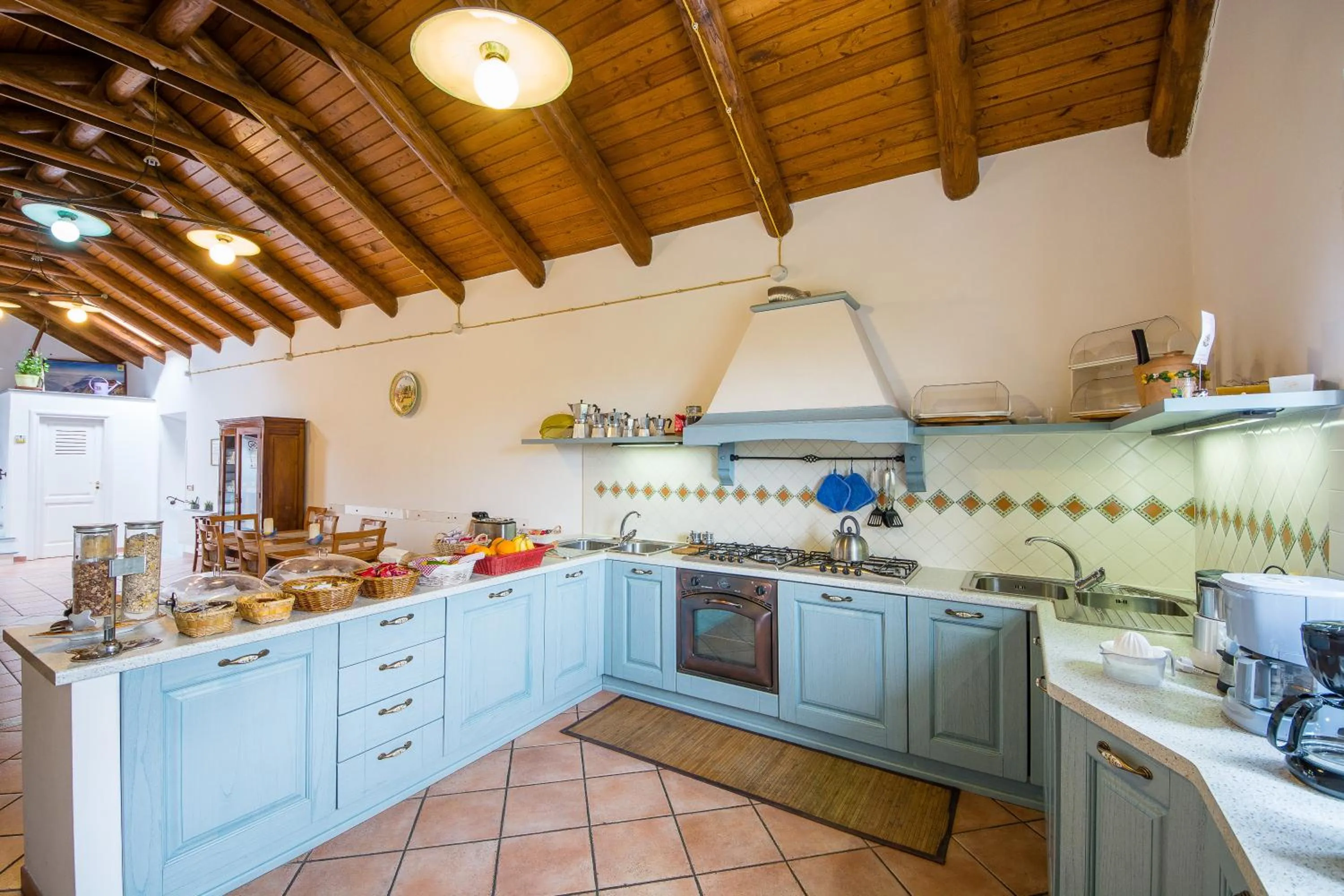 Kitchen or kitchenette in B&B Beata Solitudo