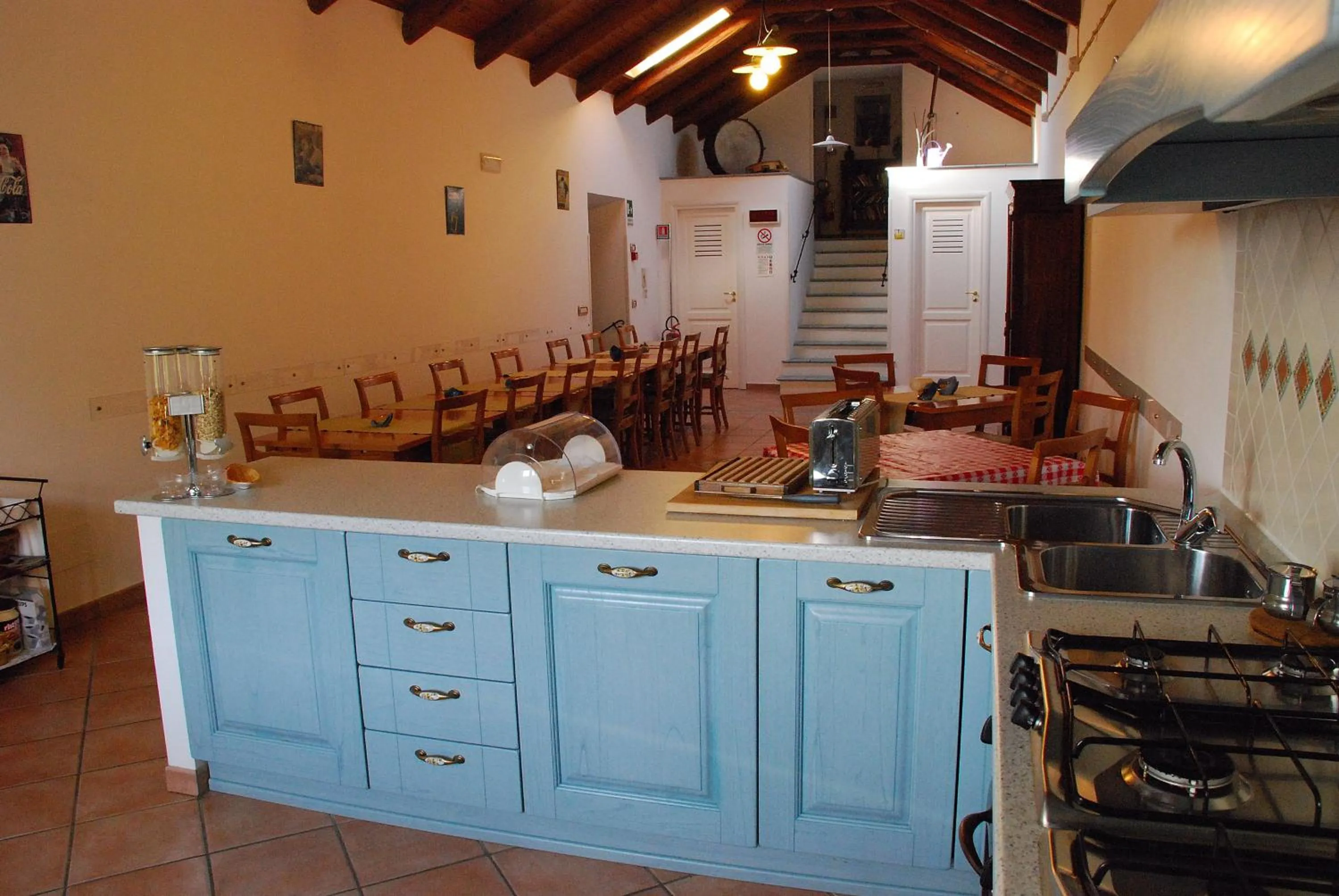 Kitchen or kitchenette in B&B Beata Solitudo