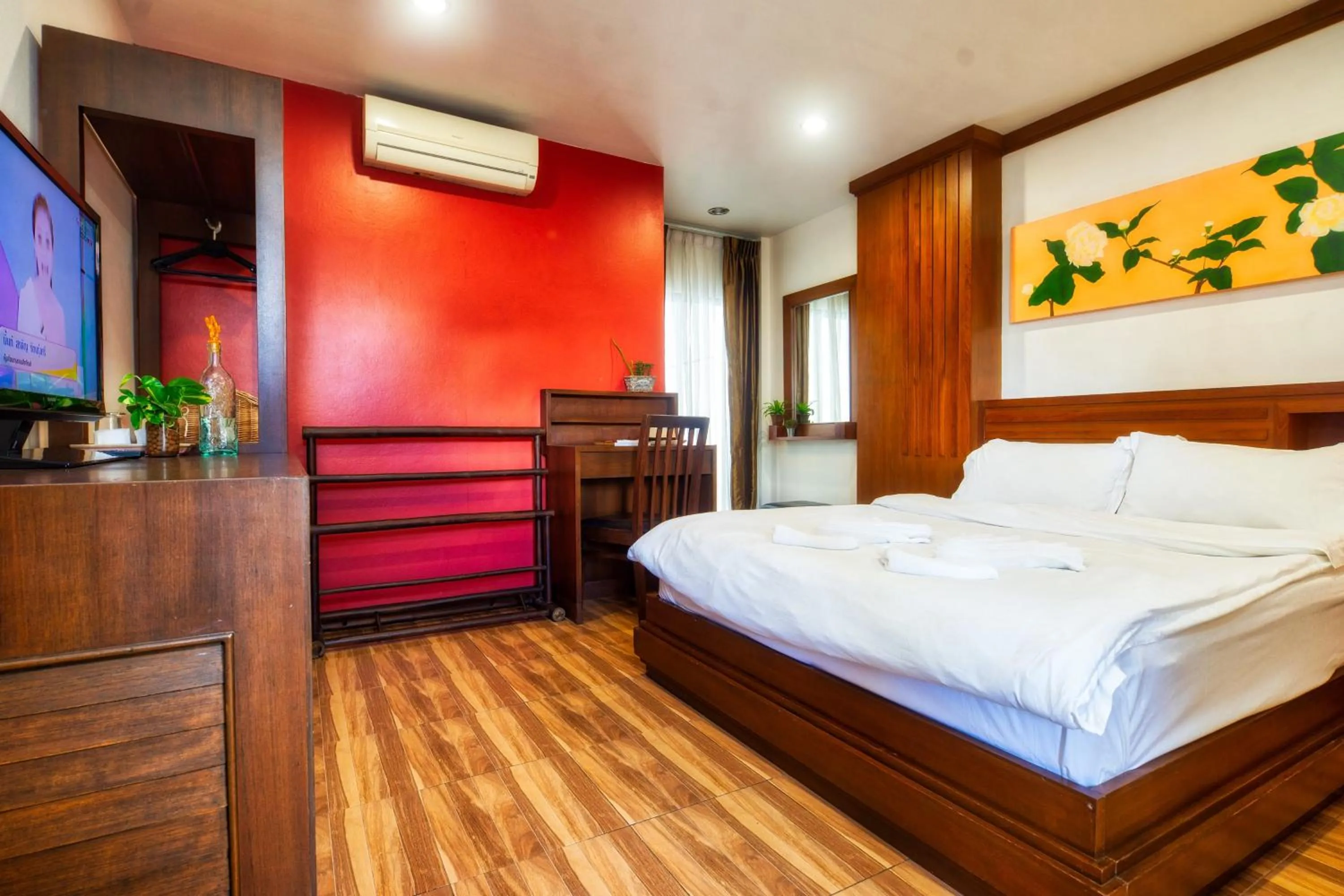 Bed in Ban Kong Rao Guesthouse