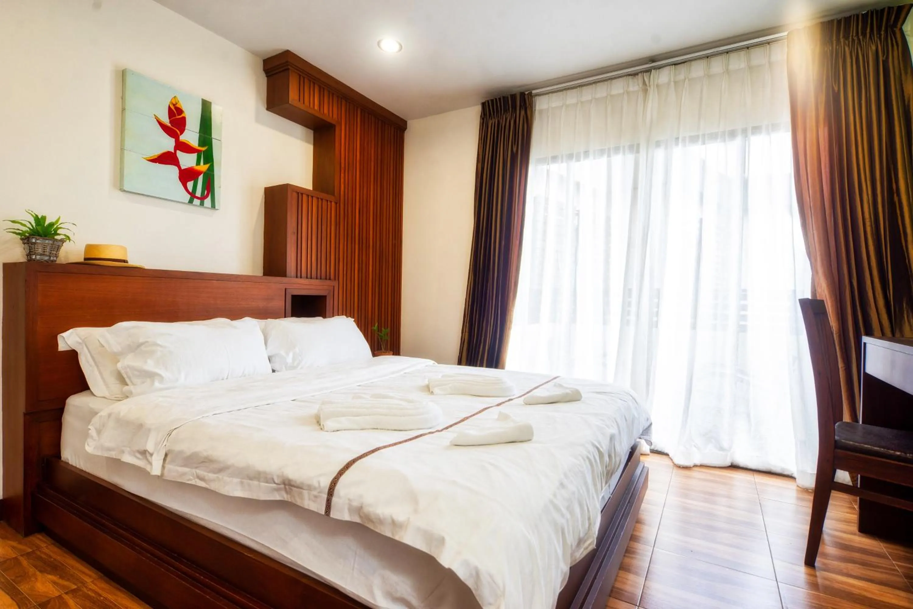 Bed in Ban Kong Rao Guesthouse