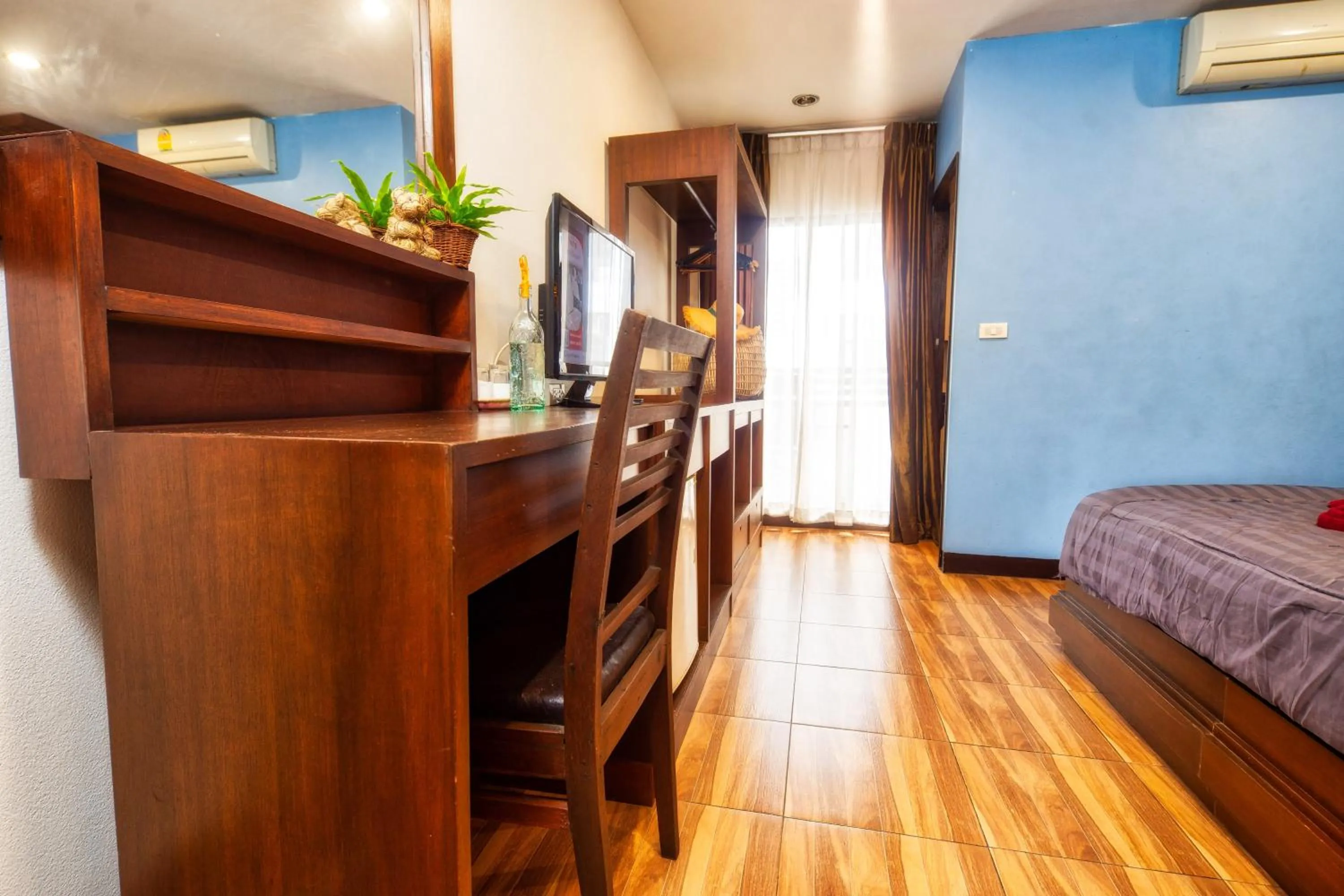 Decorative detail, Bed in Ban Kong Rao Guesthouse