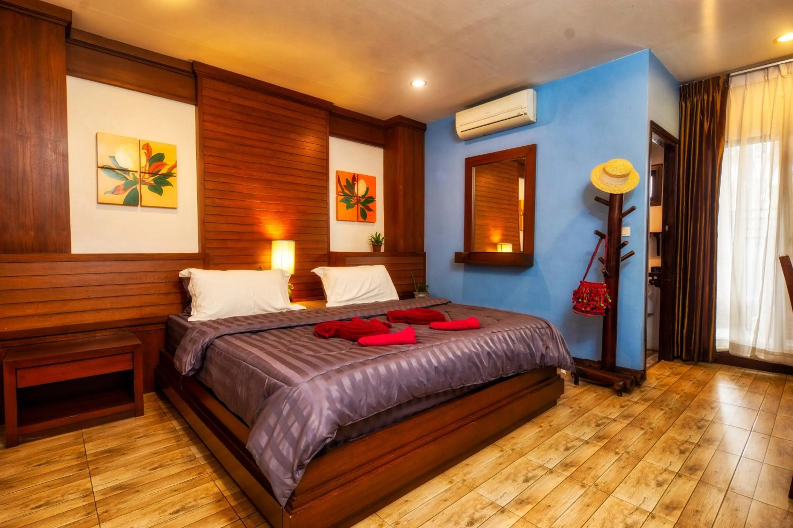 Bed in Ban Kong Rao Guesthouse