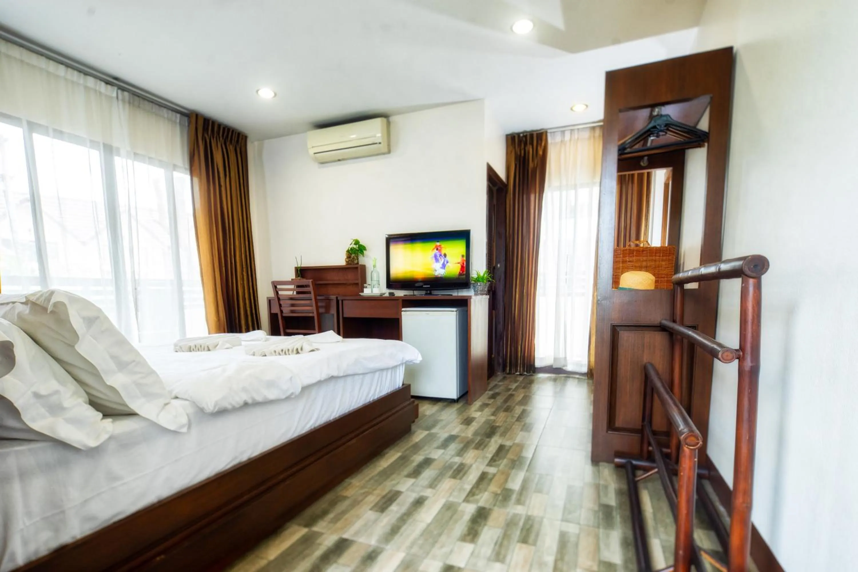 View (from property/room), Bed in Ban Kong Rao Guesthouse