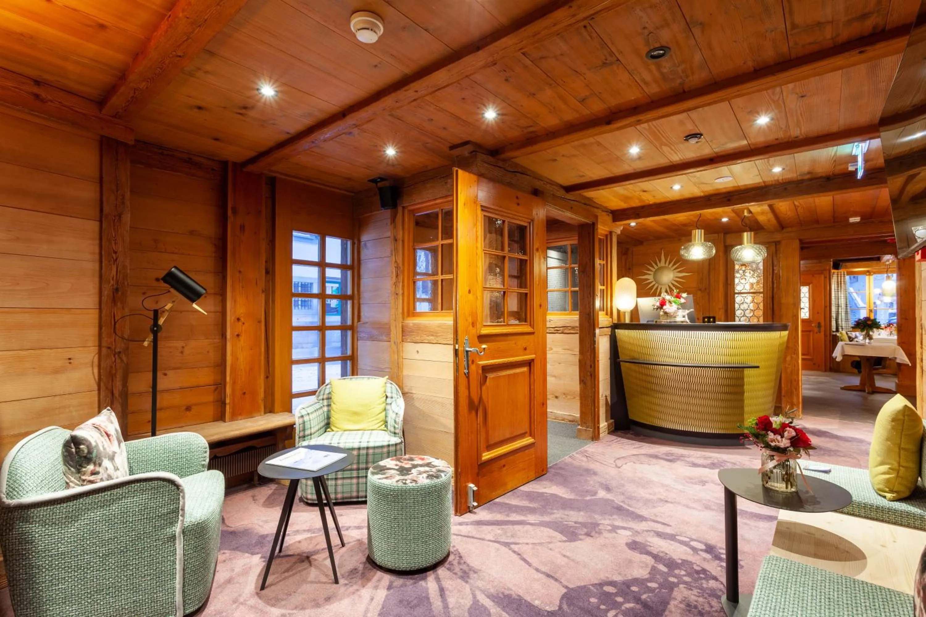 Lobby or reception in Sonne Andermatt Swiss Quality Hotel