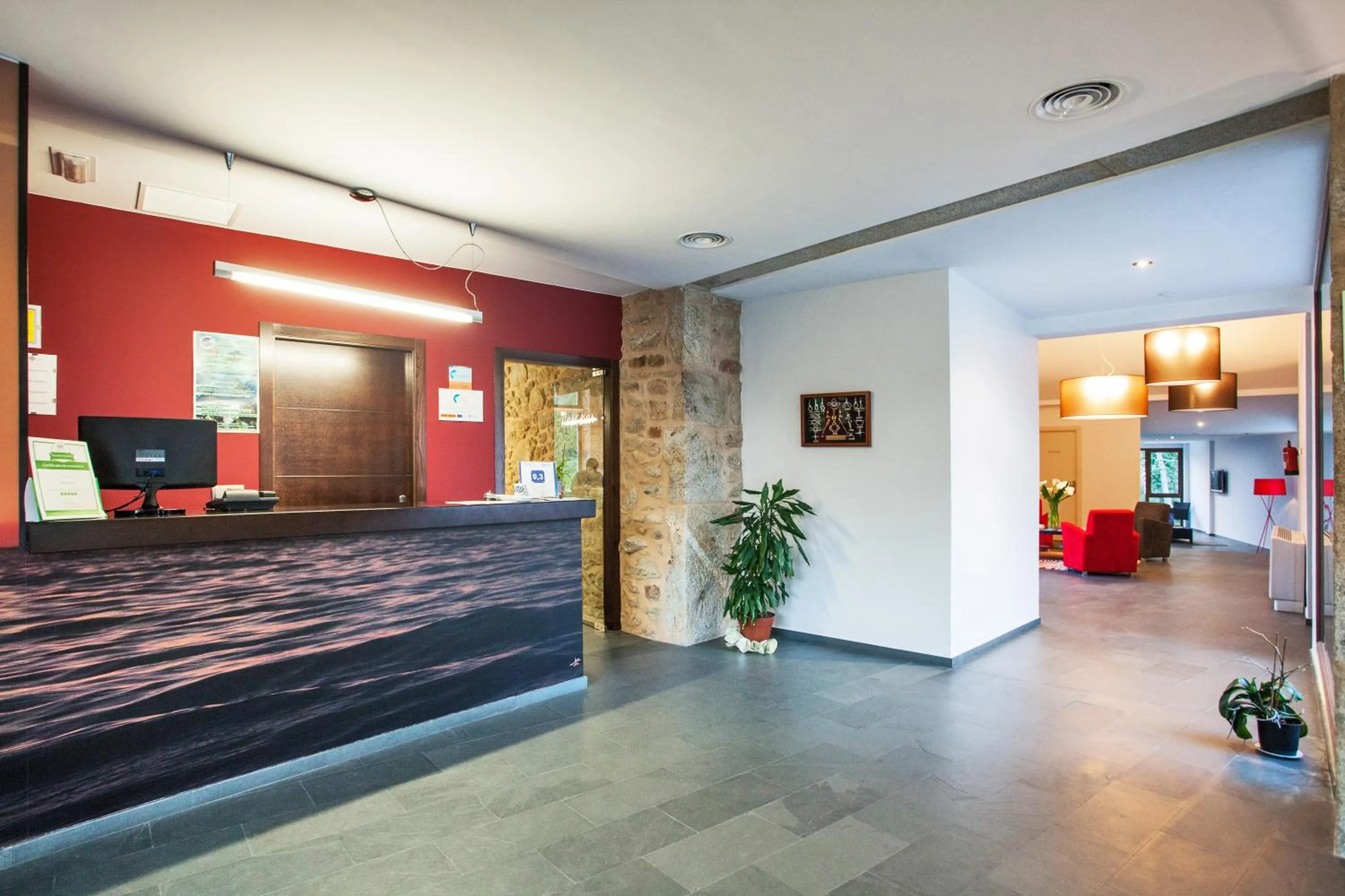 Lobby or reception in Hotel Alén do Mar