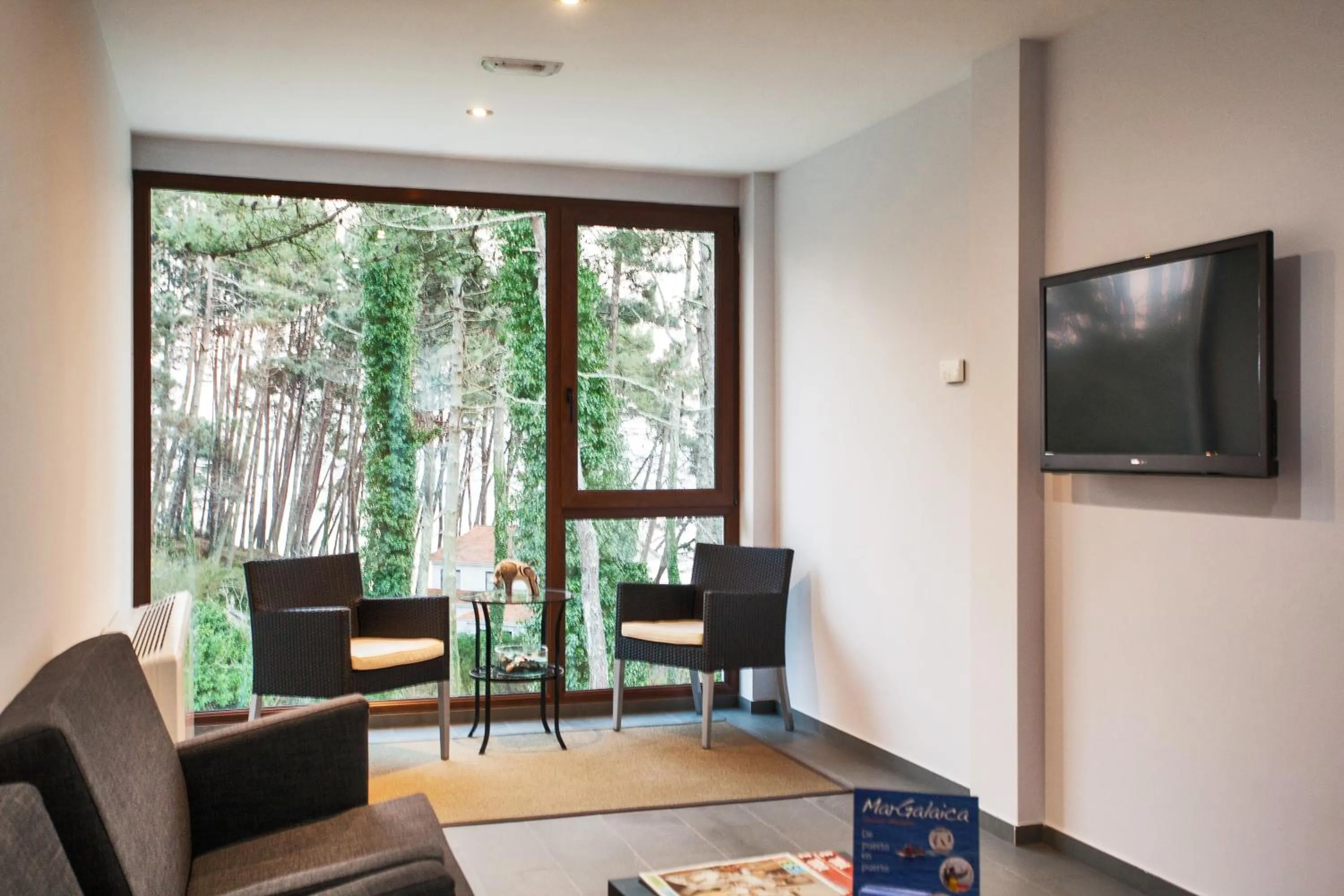 Communal lounge/ TV room in Hotel Alén do Mar