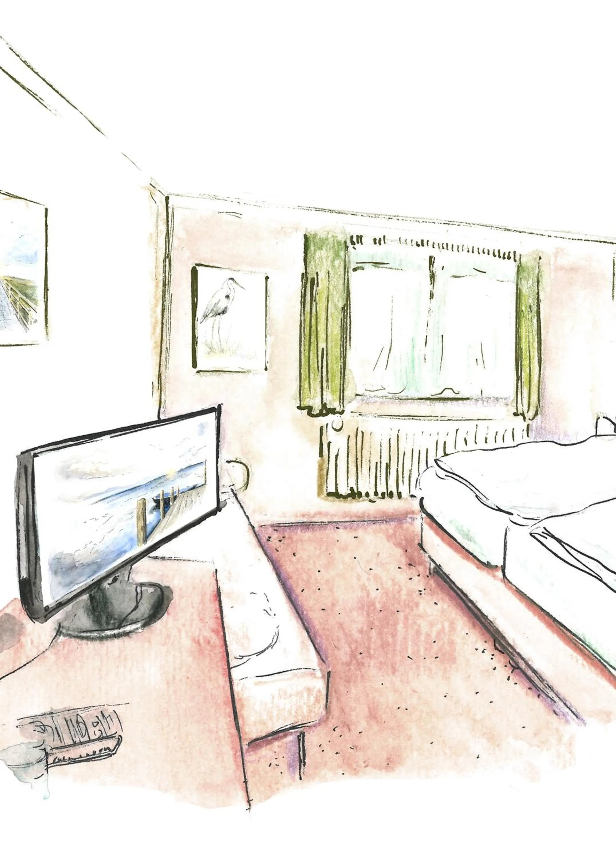 Bed in Hotel Moorbadstuben