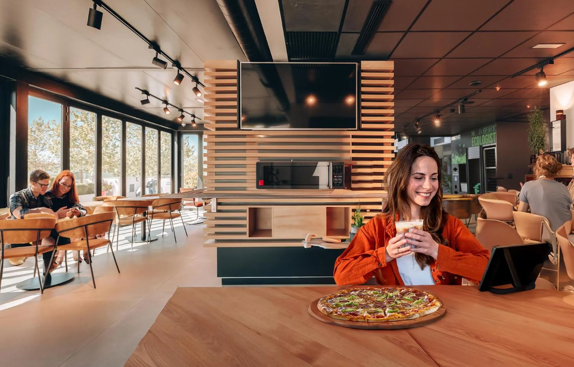 Restaurant/places to eat in Vértice Roomspace