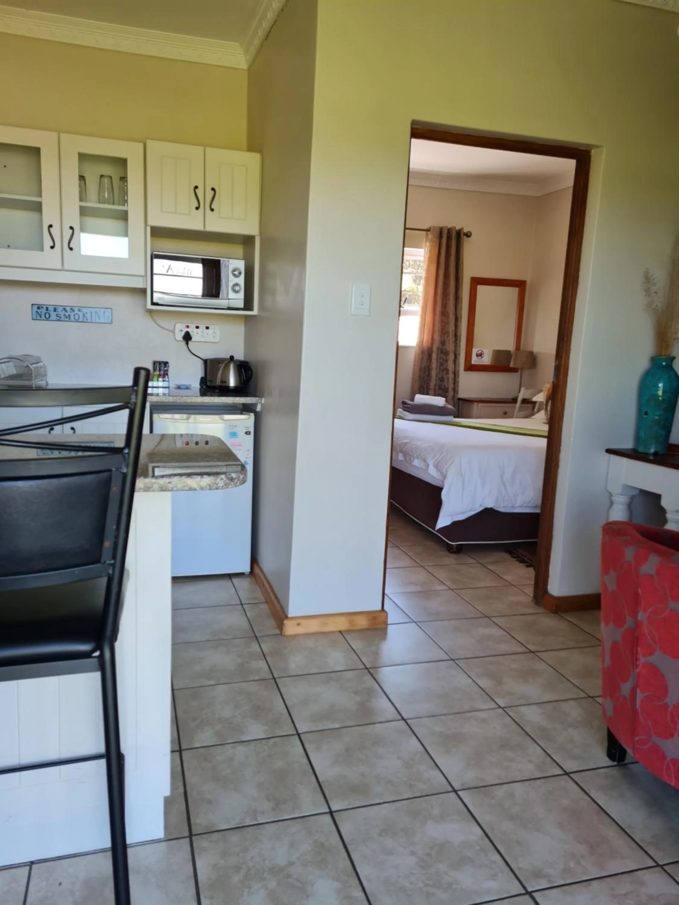 Bed in a Dam's View Accommodation