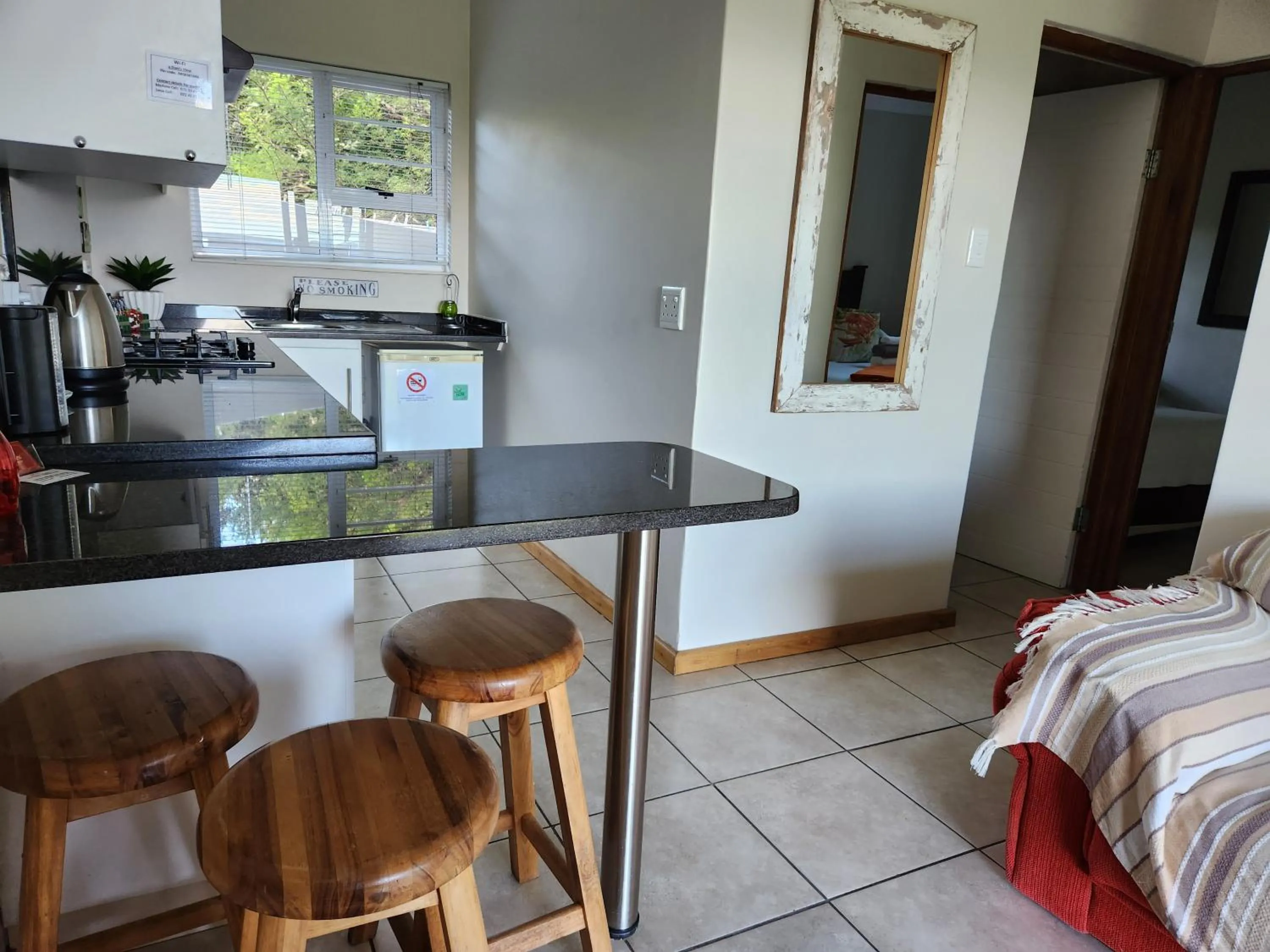 Bed in a Dam's View Accommodation