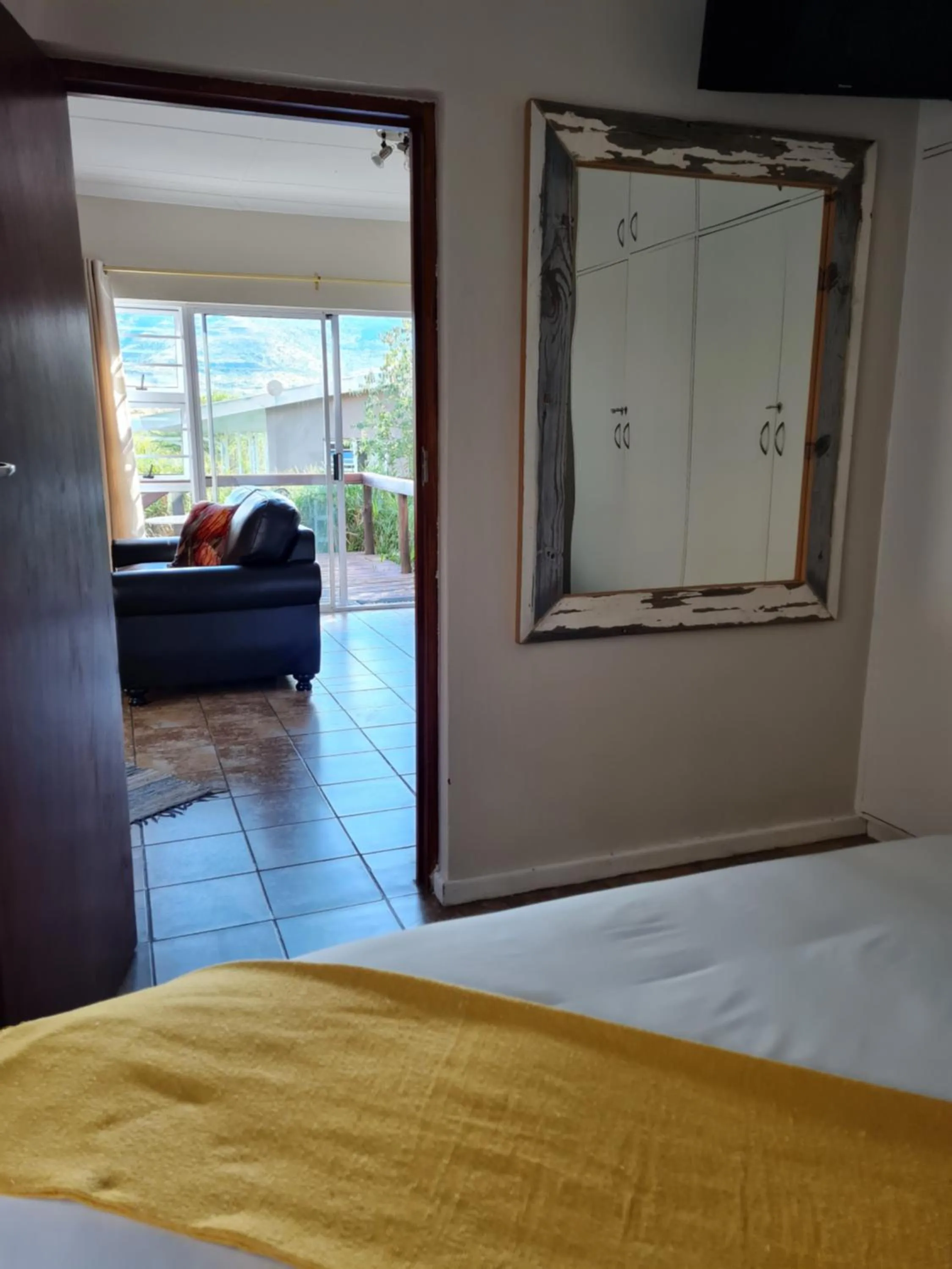 Bed in a Dam's View Accommodation