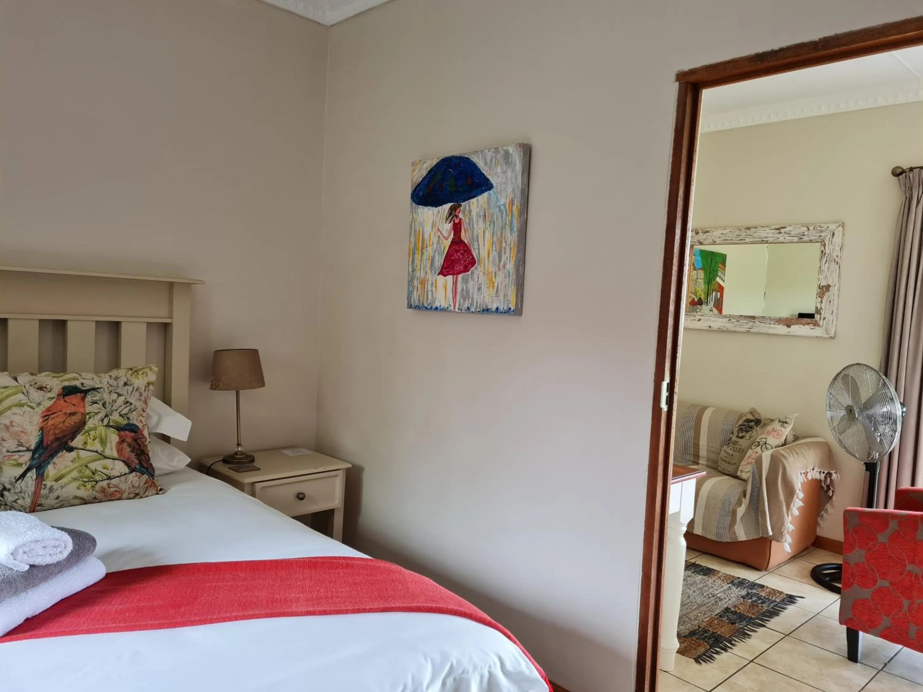 Bed in a Dam's View Accommodation