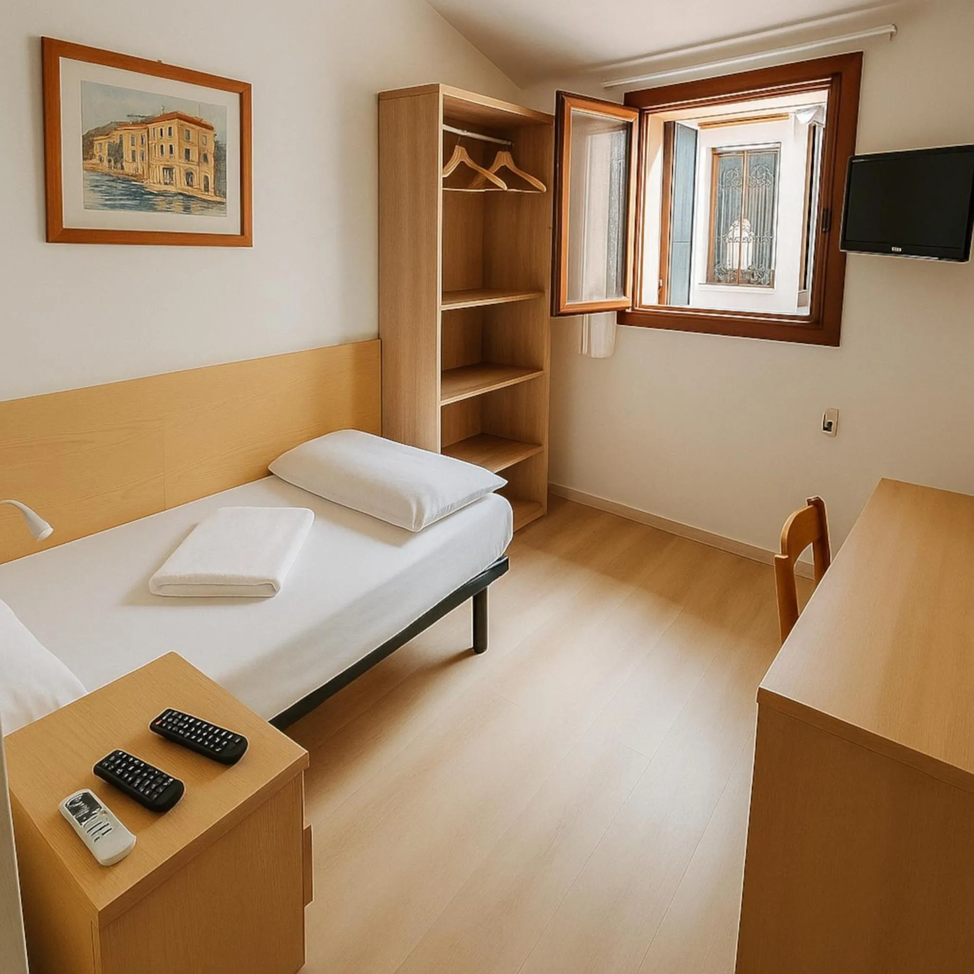 Bedroom, Bed in Hotel Modena old town