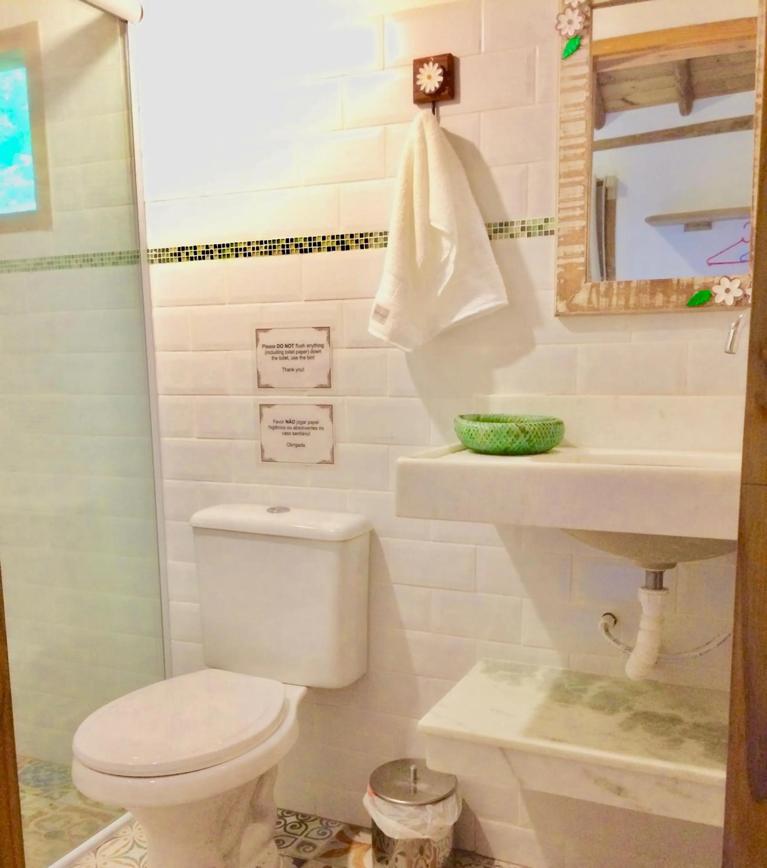 Bathroom in Eco Chalés Caminho das Águas