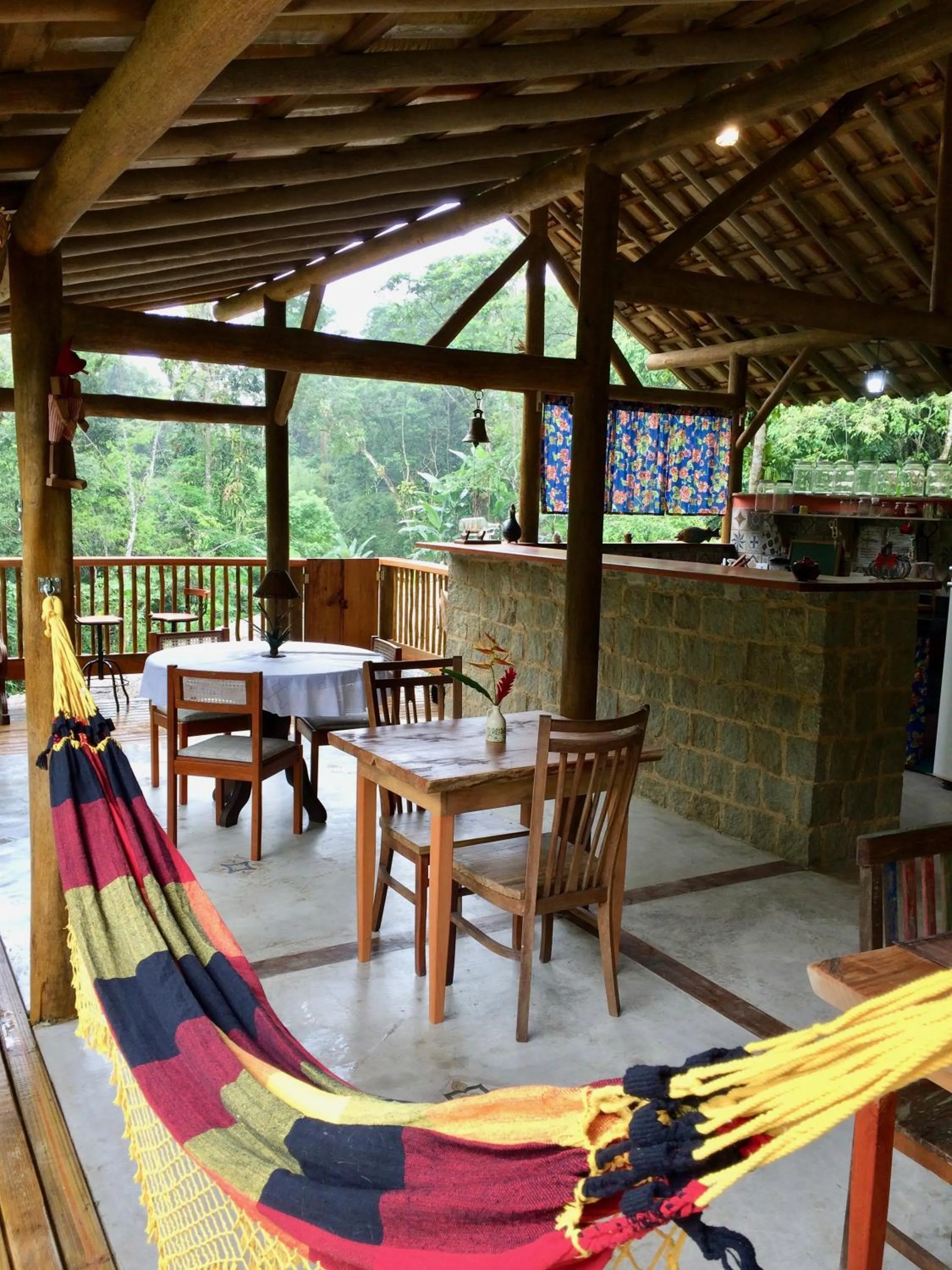 Dining area in Eco Chalés Caminho das Águas