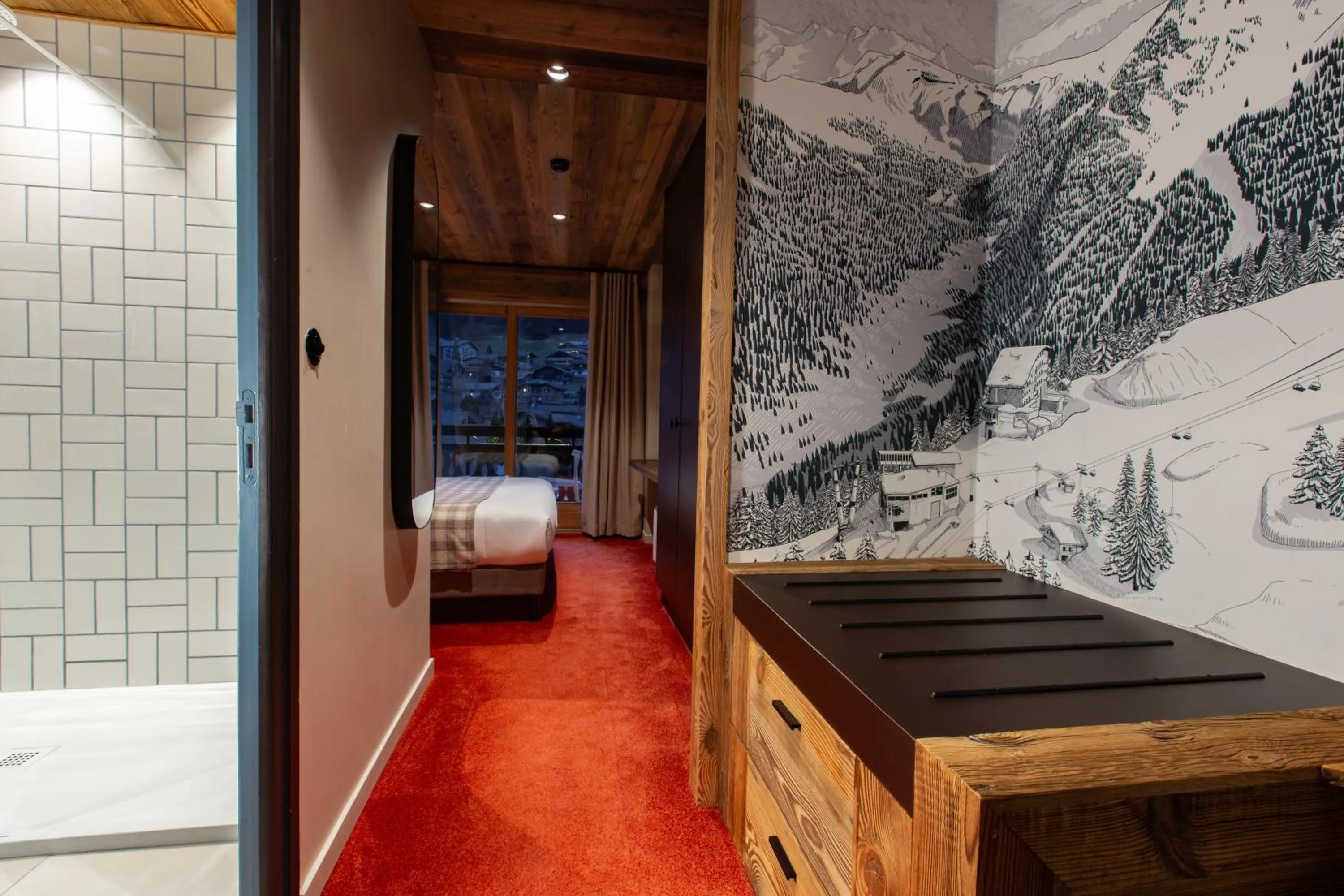 Photo of the whole room, Bed in Hôtel Névé