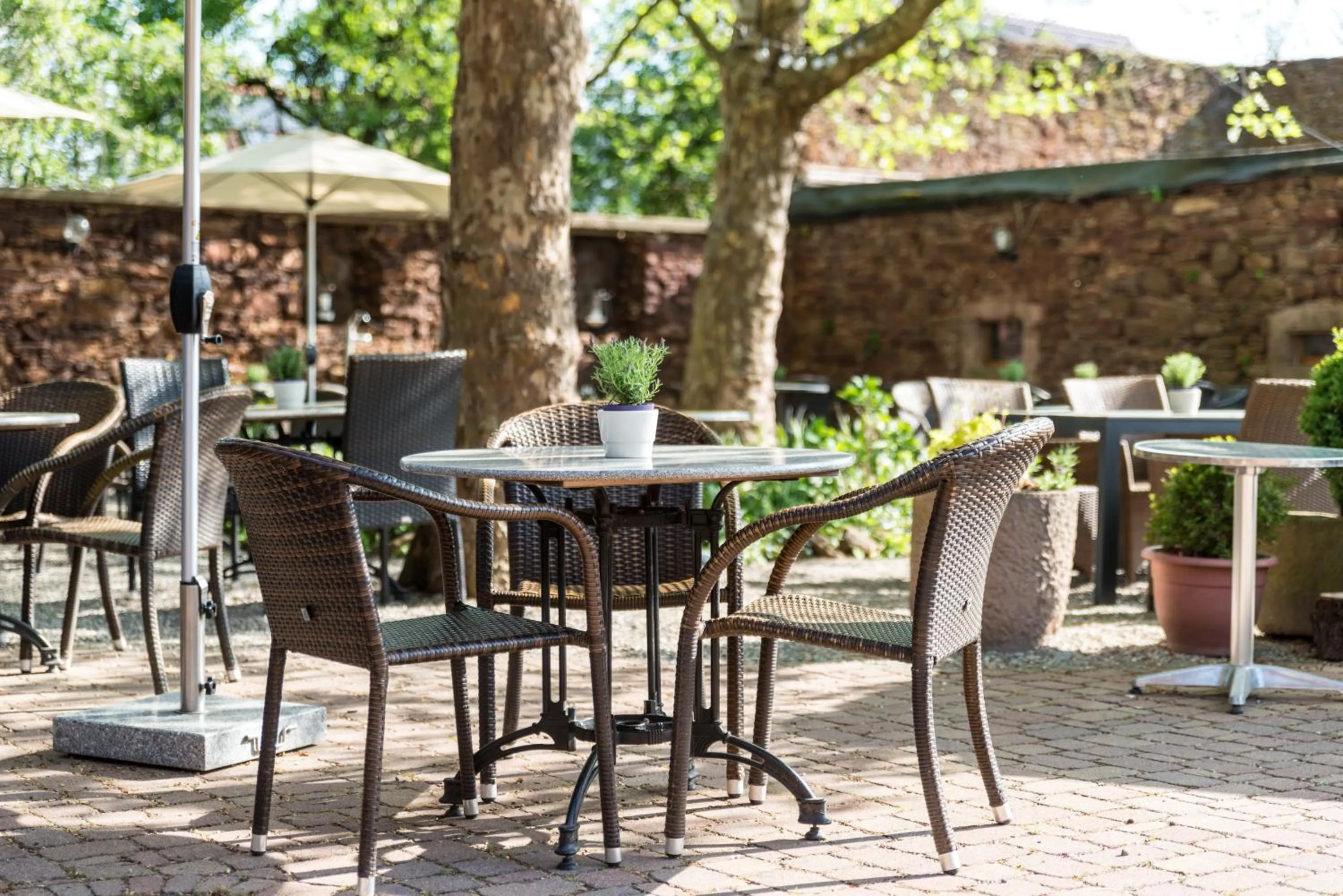 Patio in Jauch's Löwen Hotel-Restaurant