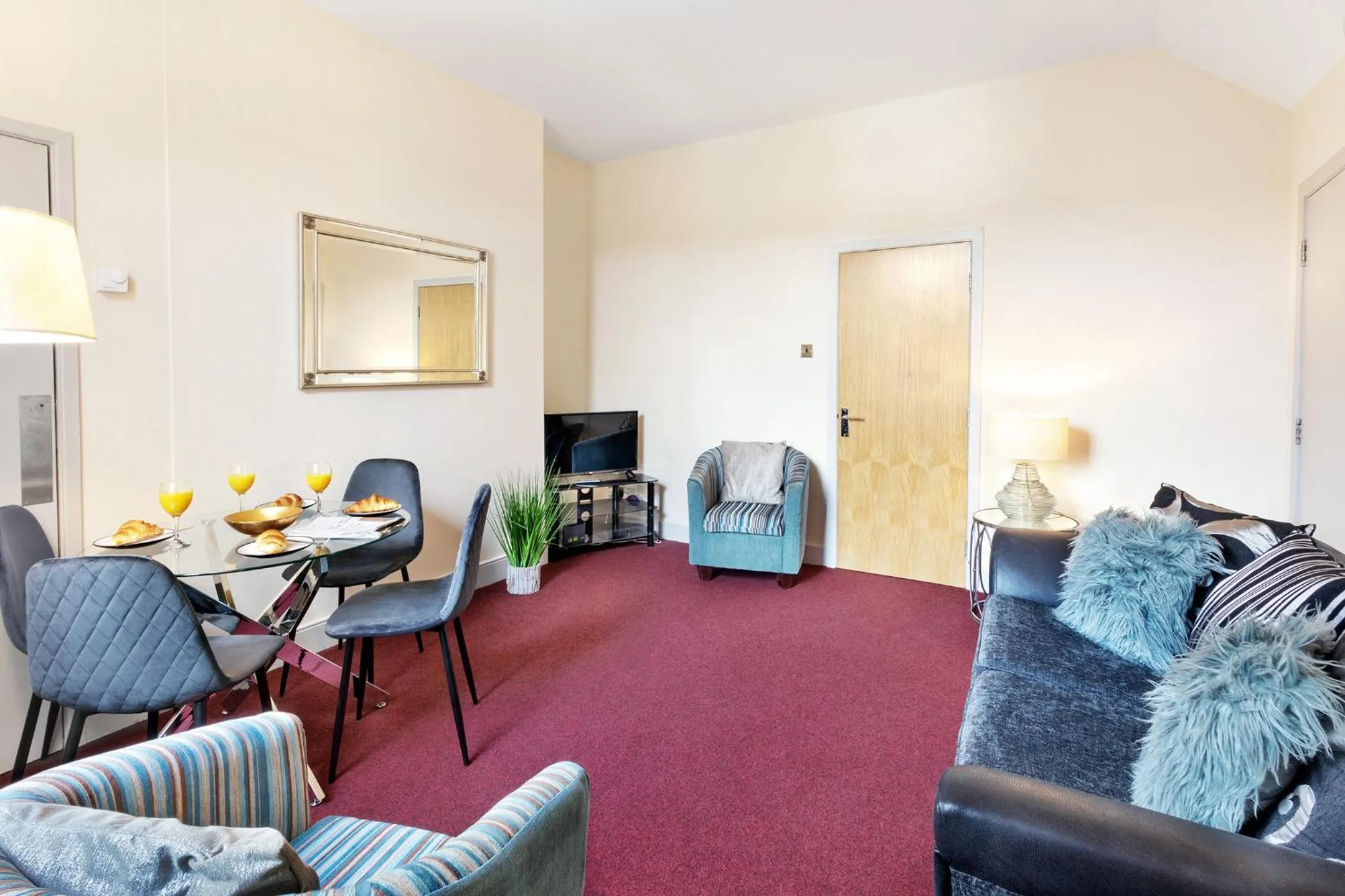 Living room in Granville Apartments Harrogate