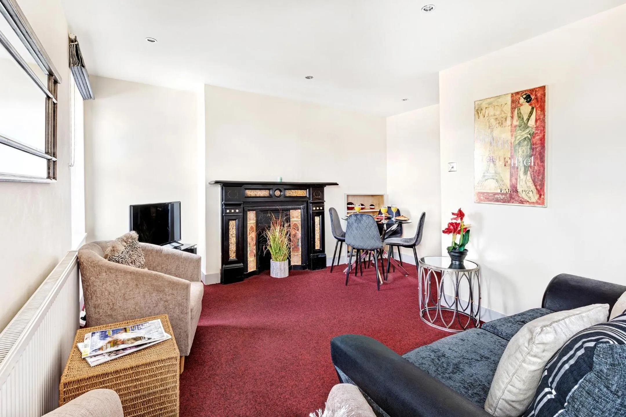 Living room in Granville Apartments Harrogate